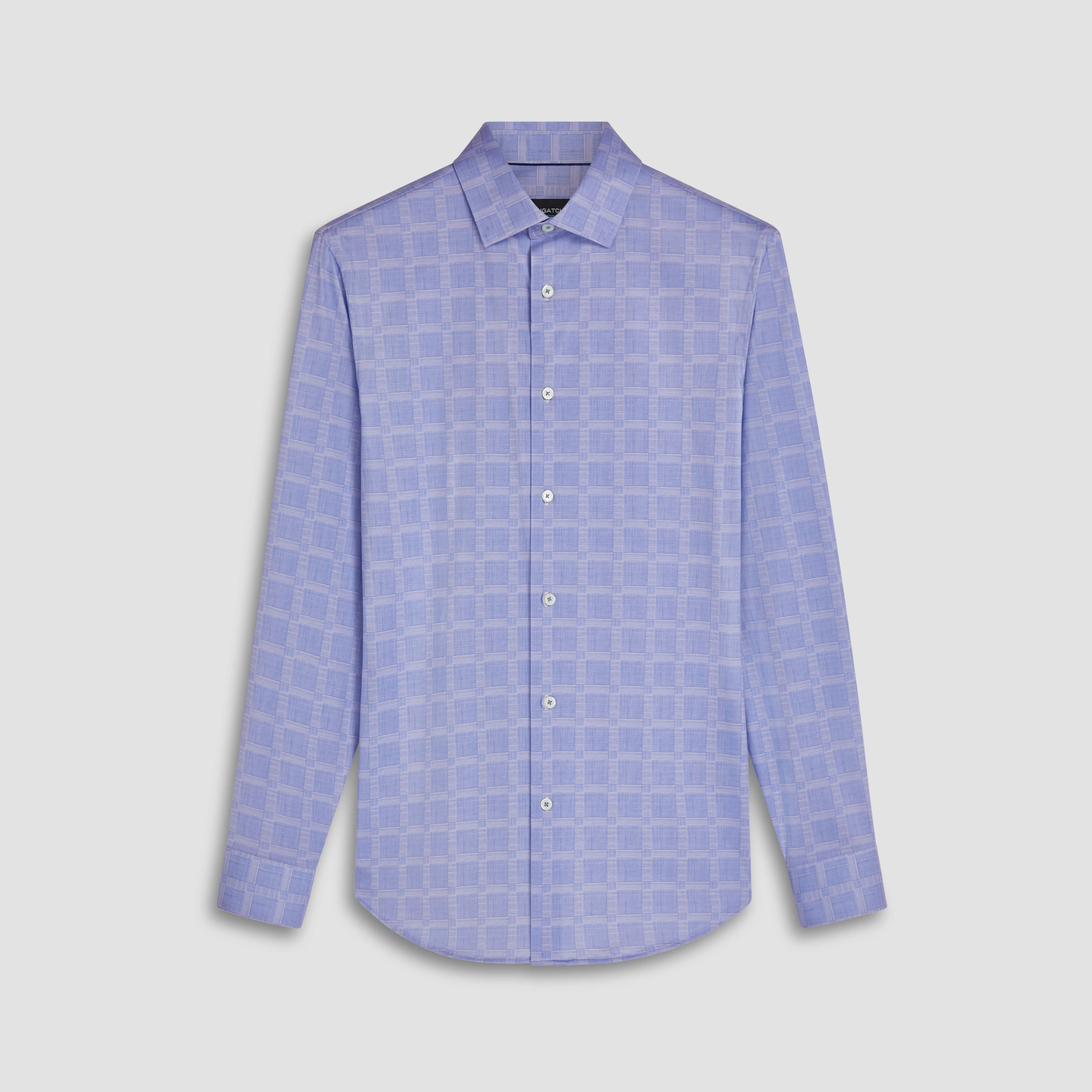James Windowpane Check Print OoohCotton Shirt sold by Bugatchi