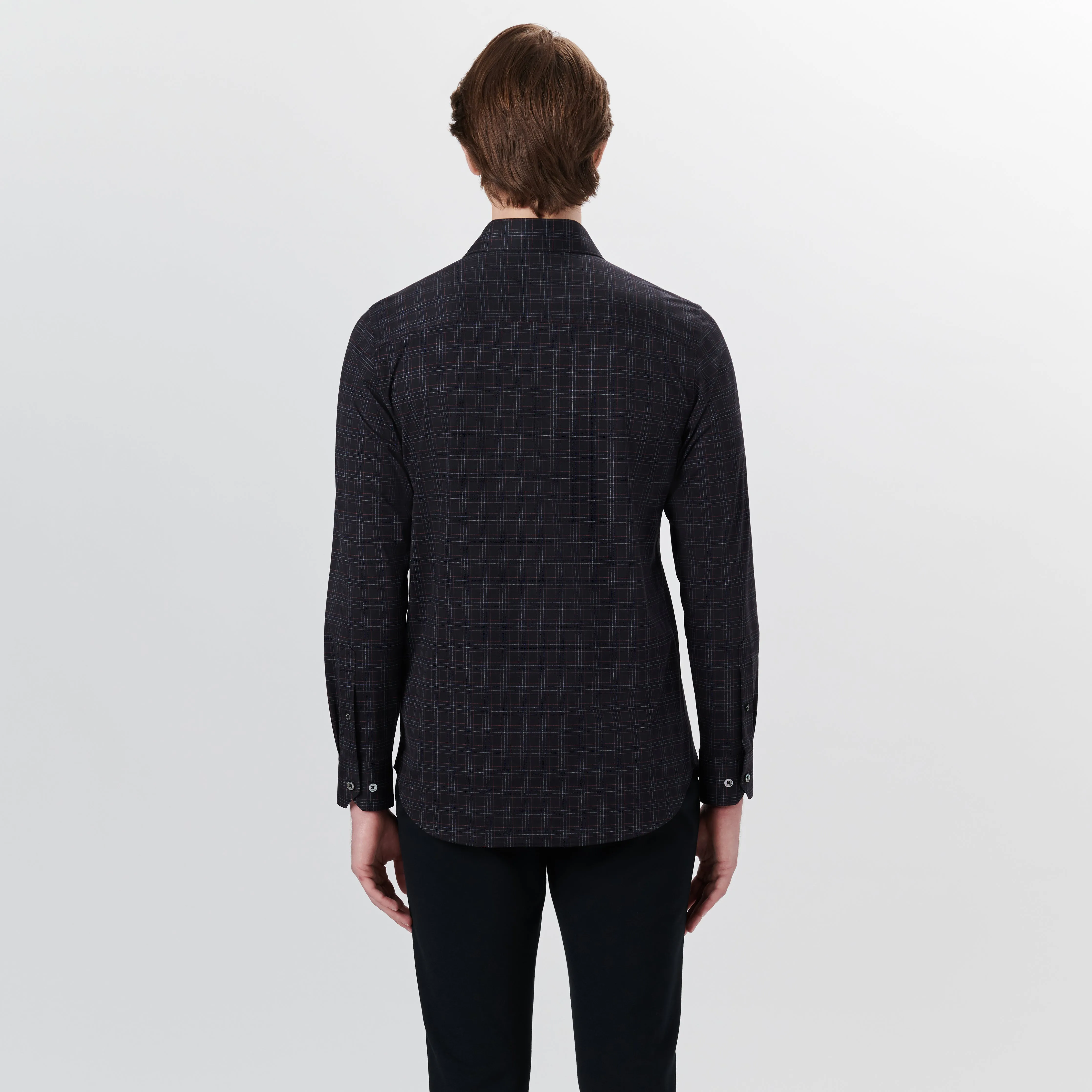 JAMES Plaid Check OoohCotton Shirt sold by Bugatchi product image thumbnail 4