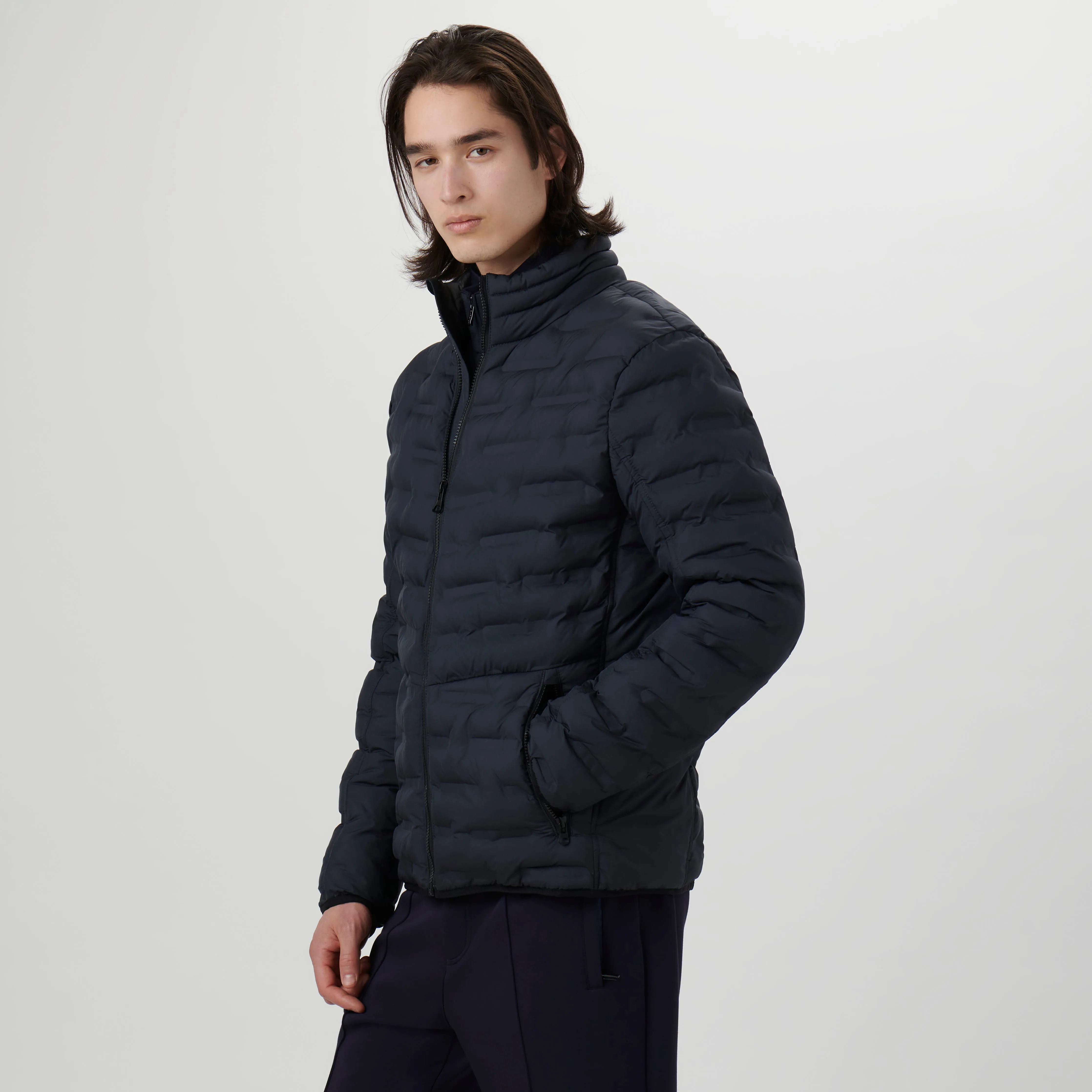 Nylon Bomber Jacket sold by Bugatchi product image thumbnail 3
