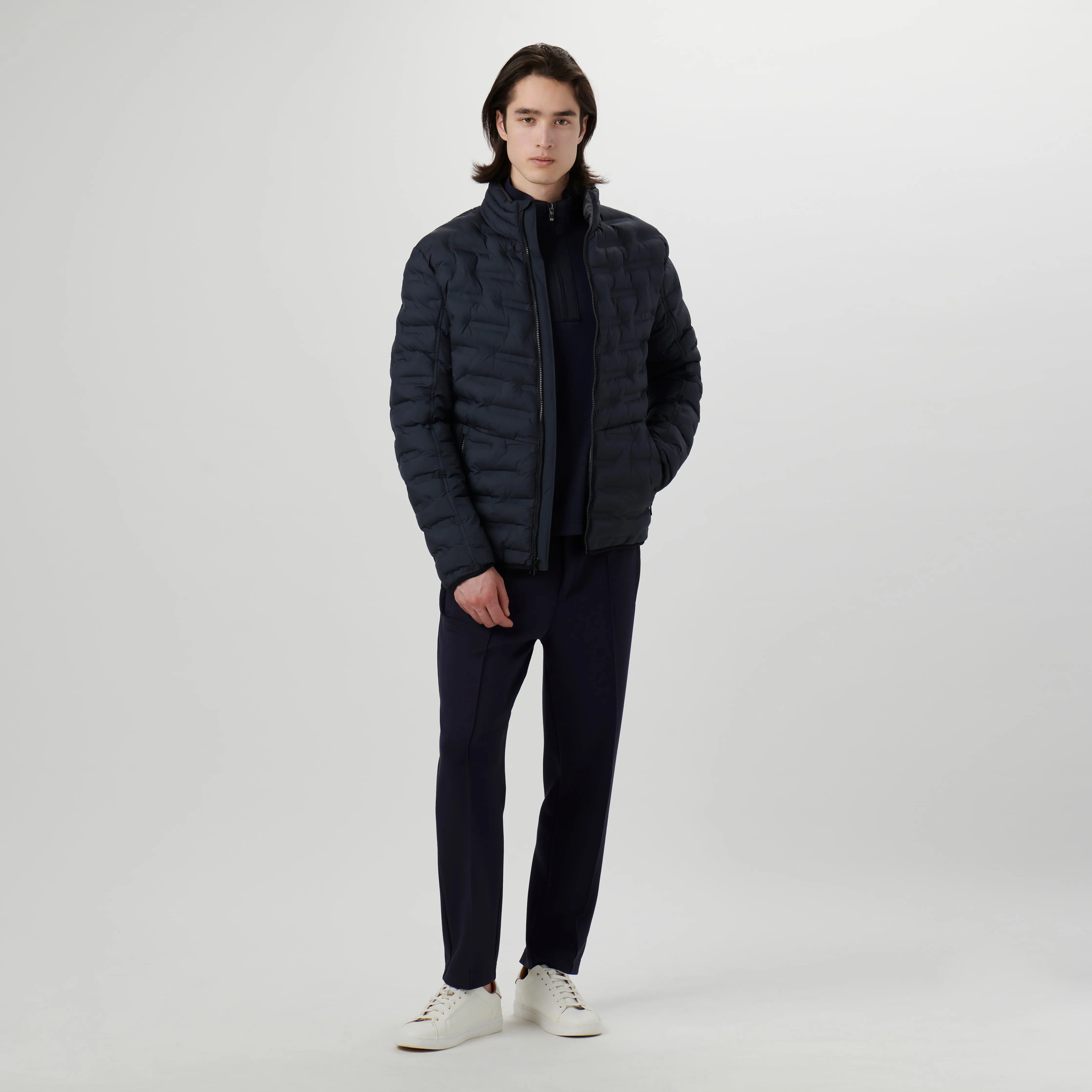 Nylon Bomber Jacket sold by Bugatchi product image thumbnail 5