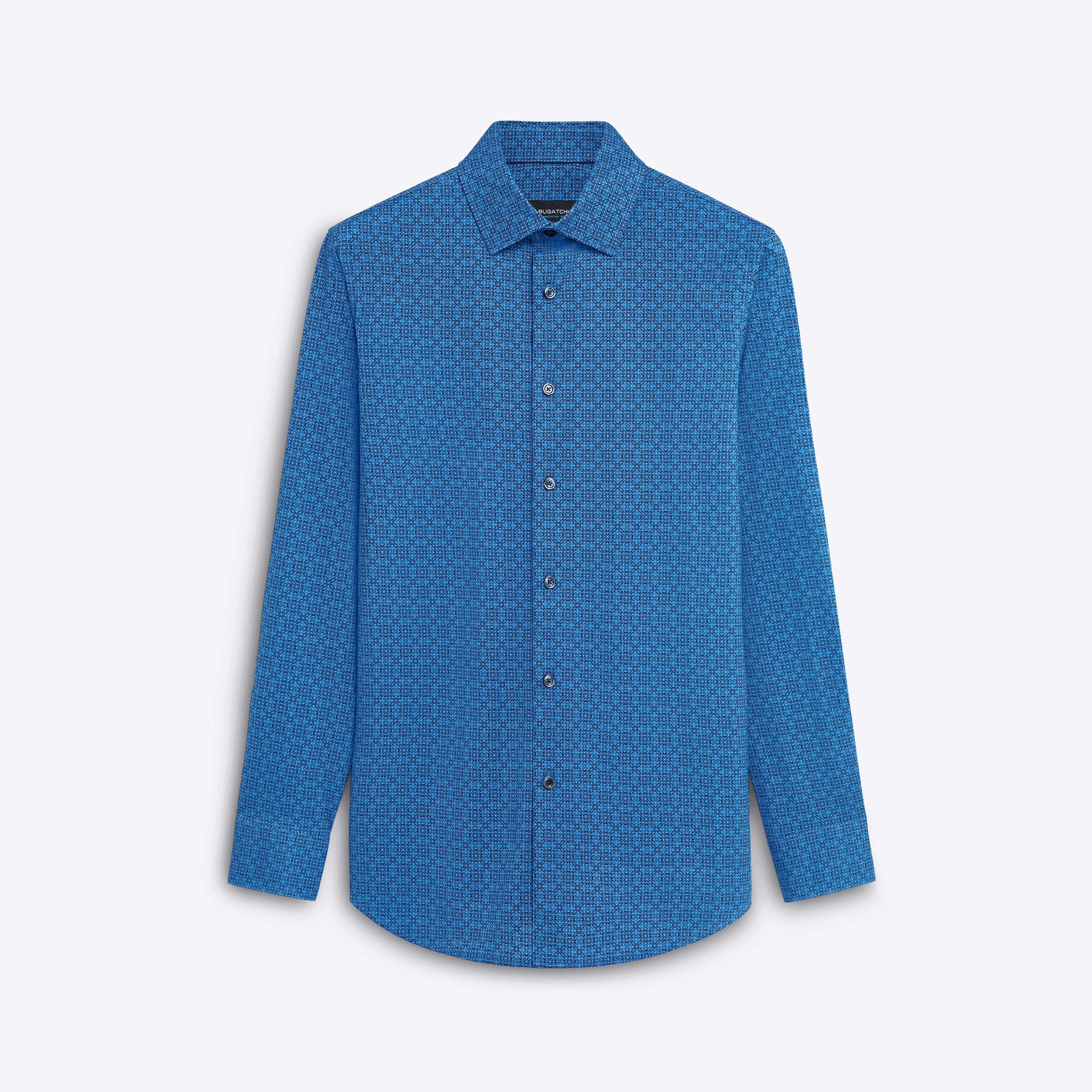 JAMES Diamond Print OoohCotton Shirt sold by Bugatchi