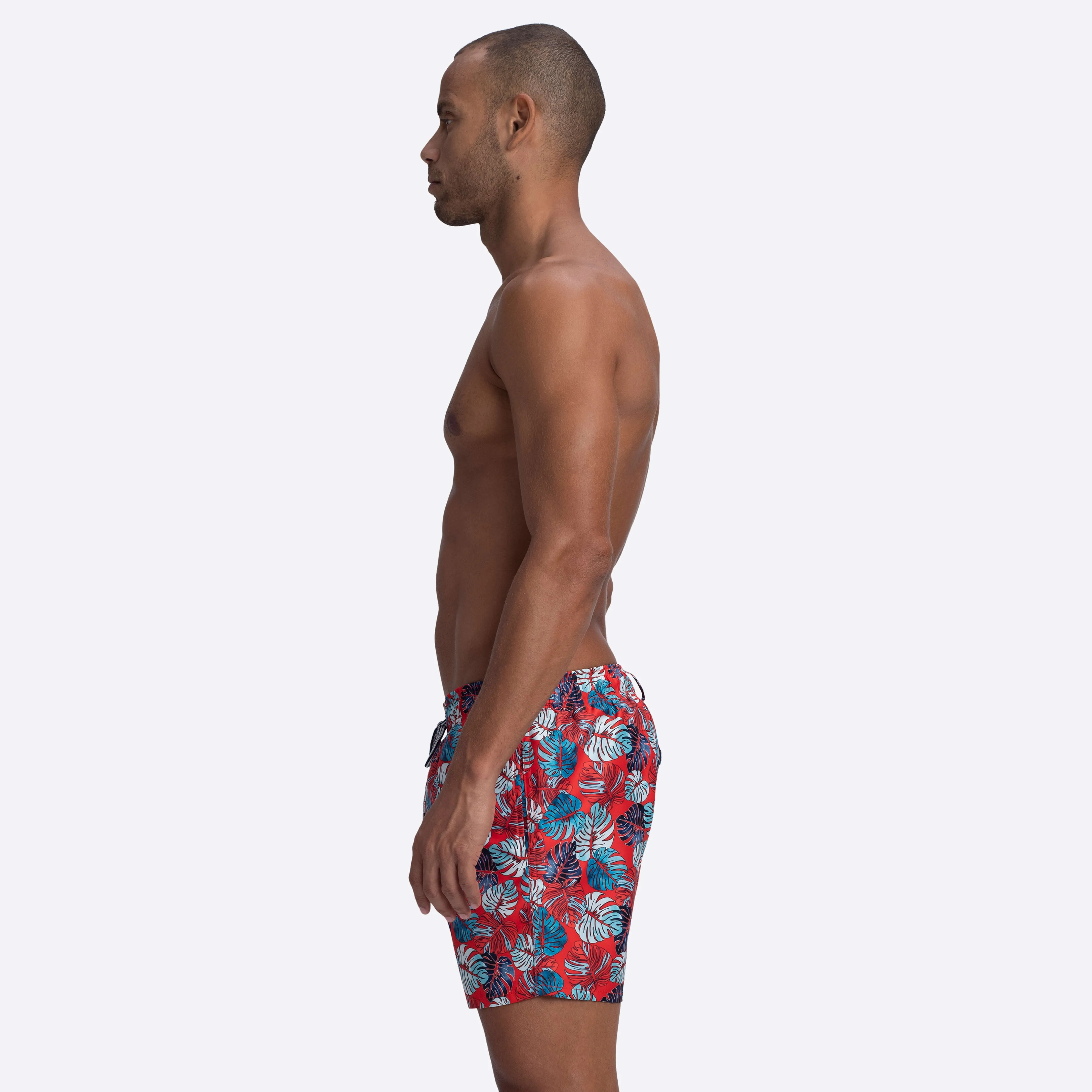 LENOX Leaf Print Swim Trunks sold by Bugatchi product image thumbnail 3