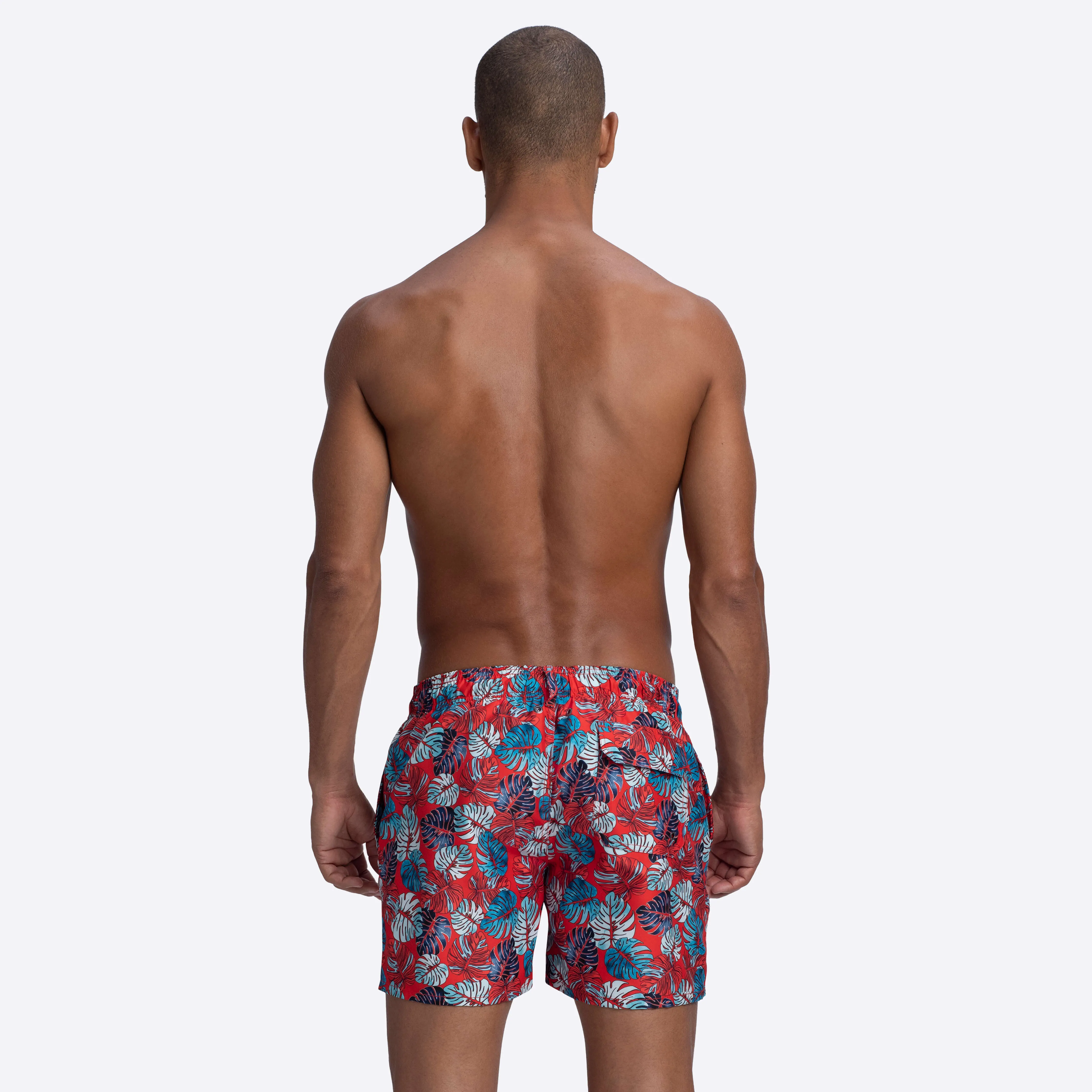 LENOX Leaf Print Swim Trunks sold by Bugatchi product image thumbnail 4