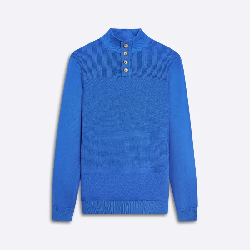 Honeycomb Mock Neck Sweater sold by Bugatchi