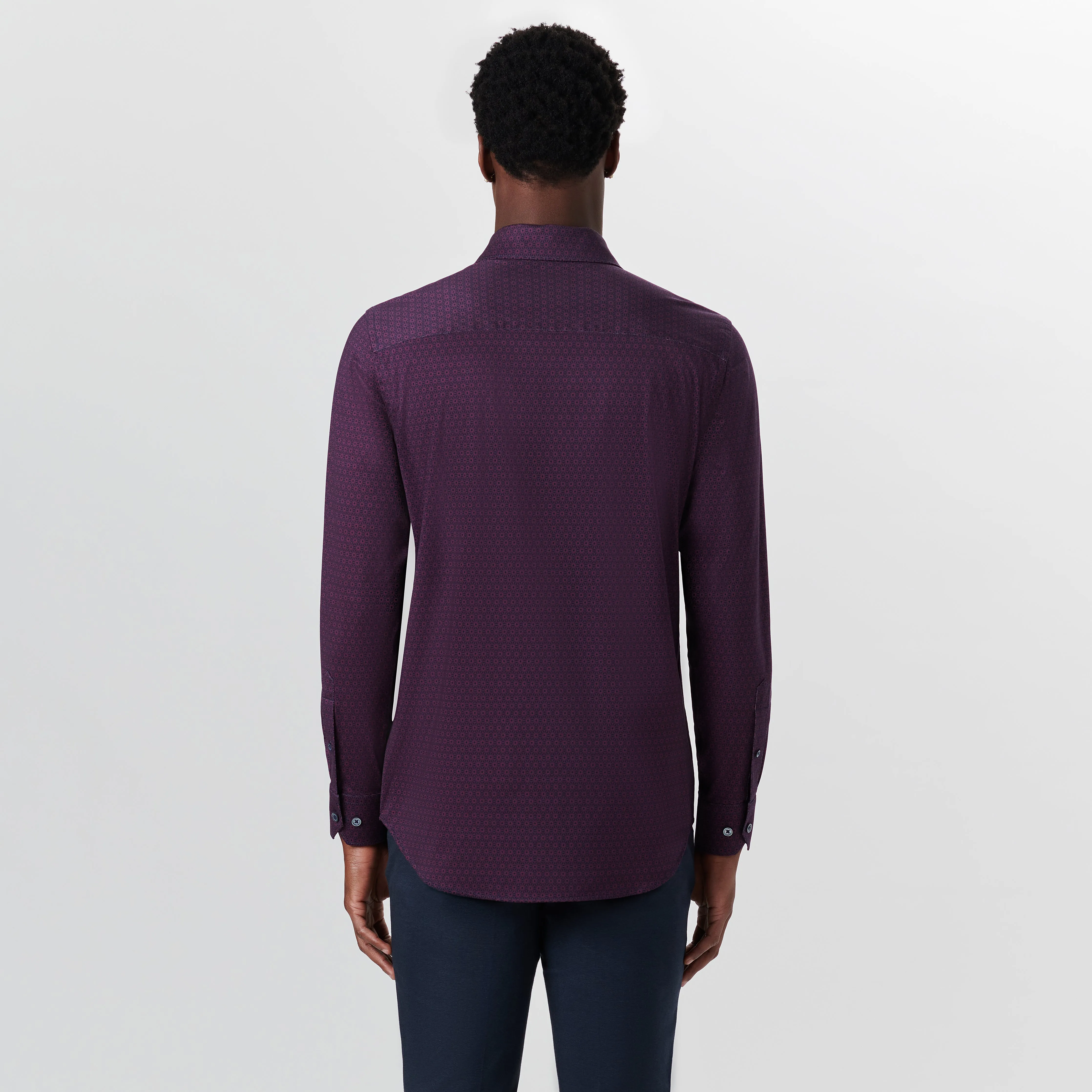 JAMES Medallion Print OoohCotton Shirt sold by Bugatchi product image thumbnail 4