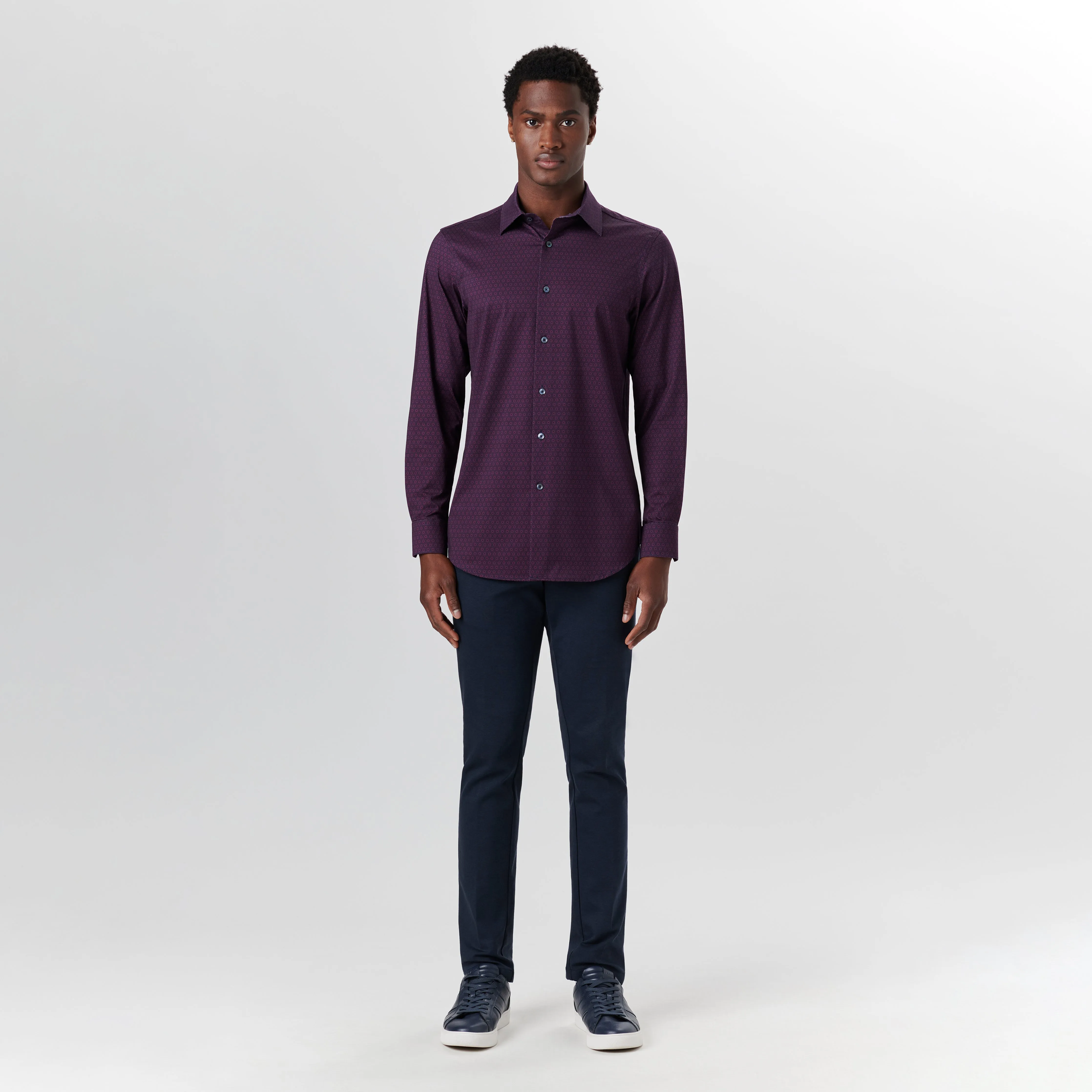 JAMES Medallion Print OoohCotton Shirt sold by Bugatchi product image thumbnail 5