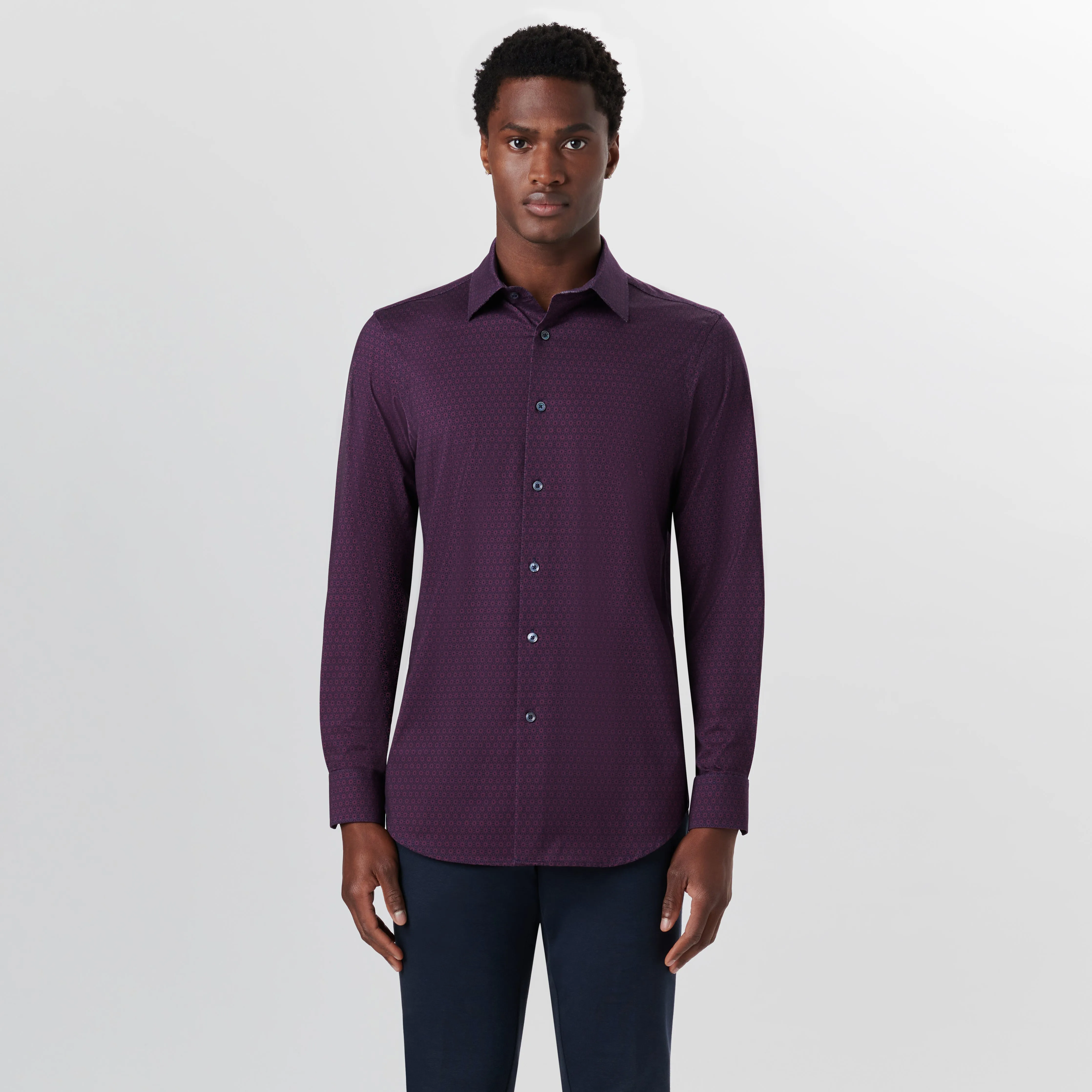 JAMES Medallion Print OoohCotton Shirt sold by Bugatchi product image thumbnail 2