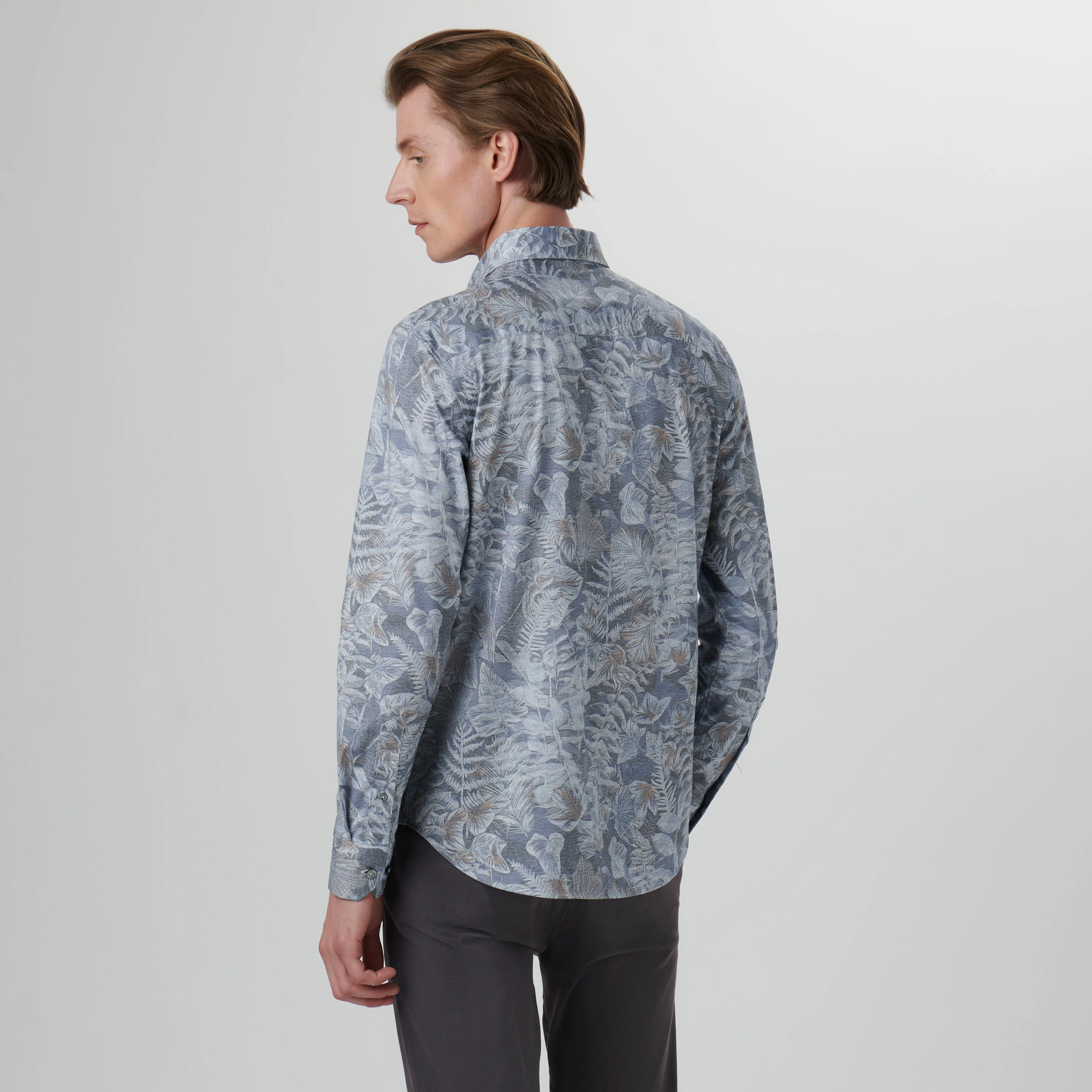 James Leaf Print OoohCotton Shirt sold by Bugatchi product image thumbnail 4