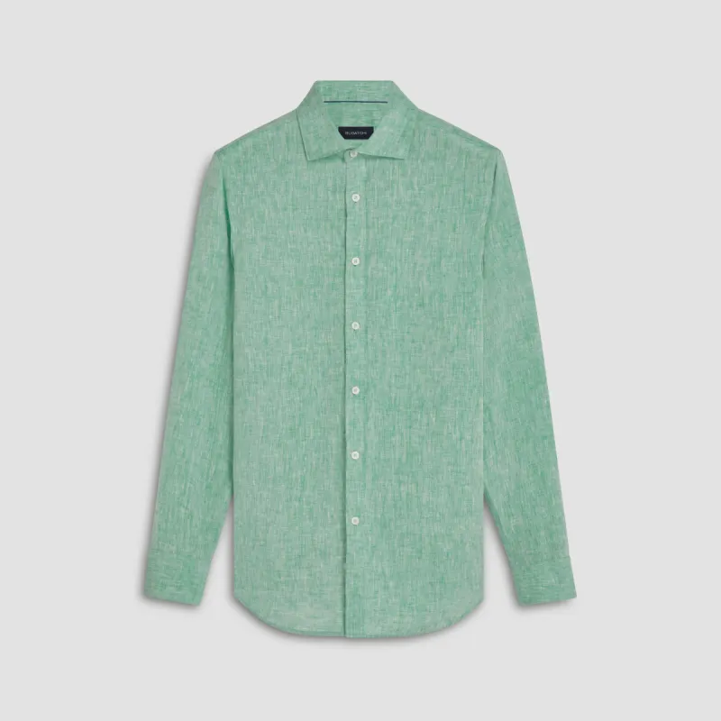 Axel Solid Linen Shirt sold by Bugatchi