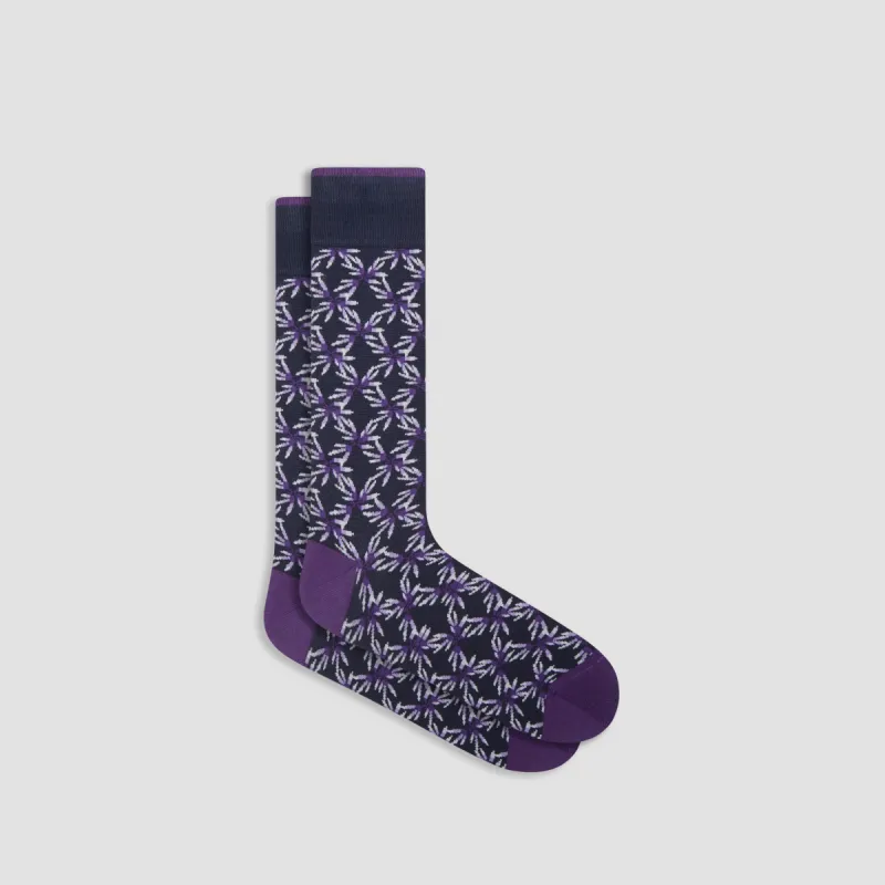 Abstract Mid-Calf Socks sold by Bugatchi