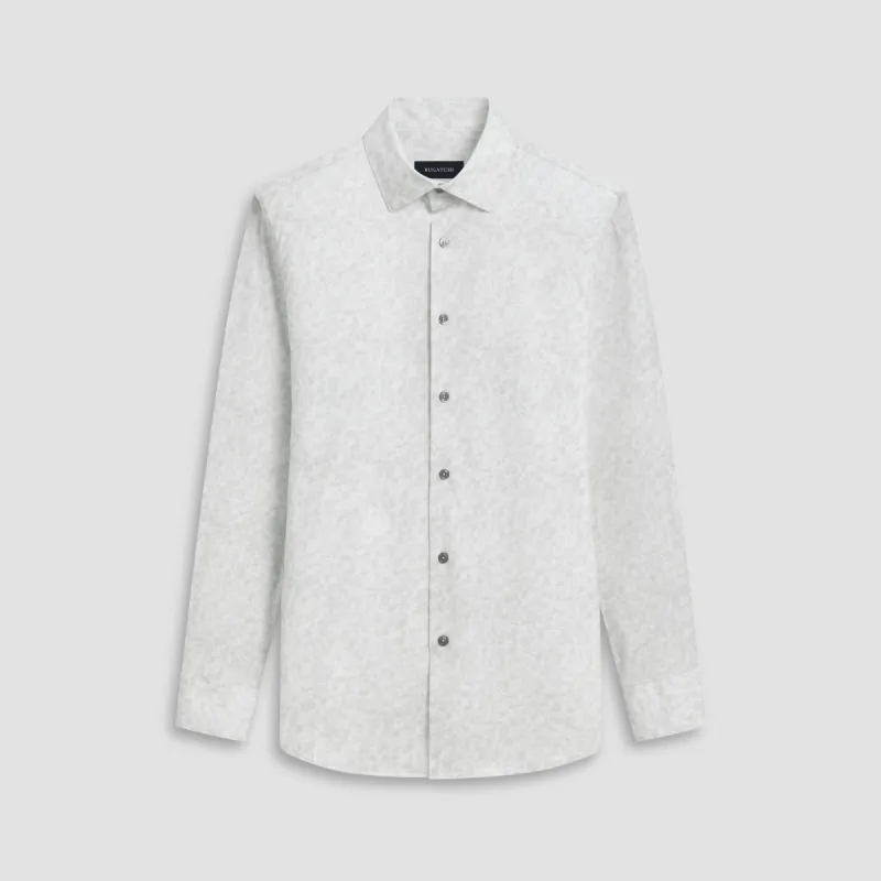 James Leaf Print OoohCotton Shirt sold by Bugatchi