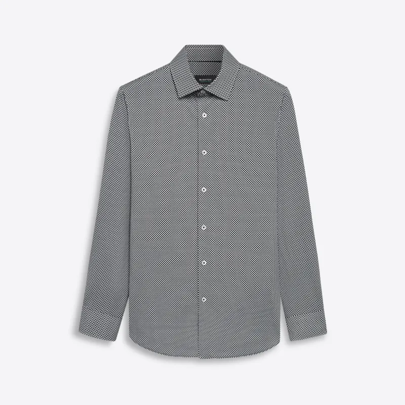 JAMES Diamond Check OoohCotton Shirt sold by Bugatchi