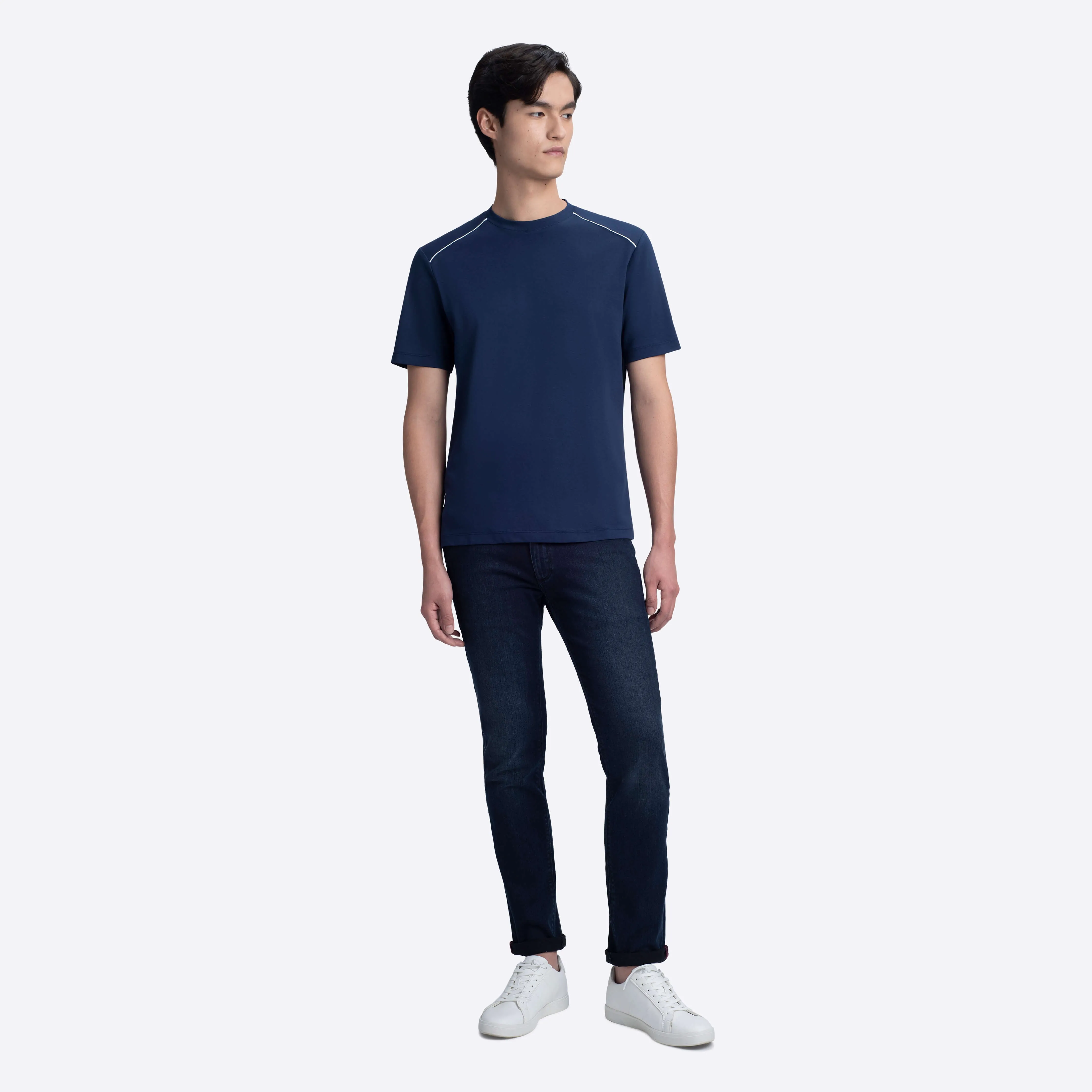 Short Sleeve Crew Neck T-Shirt sold by Bugatchi product image thumbnail 5