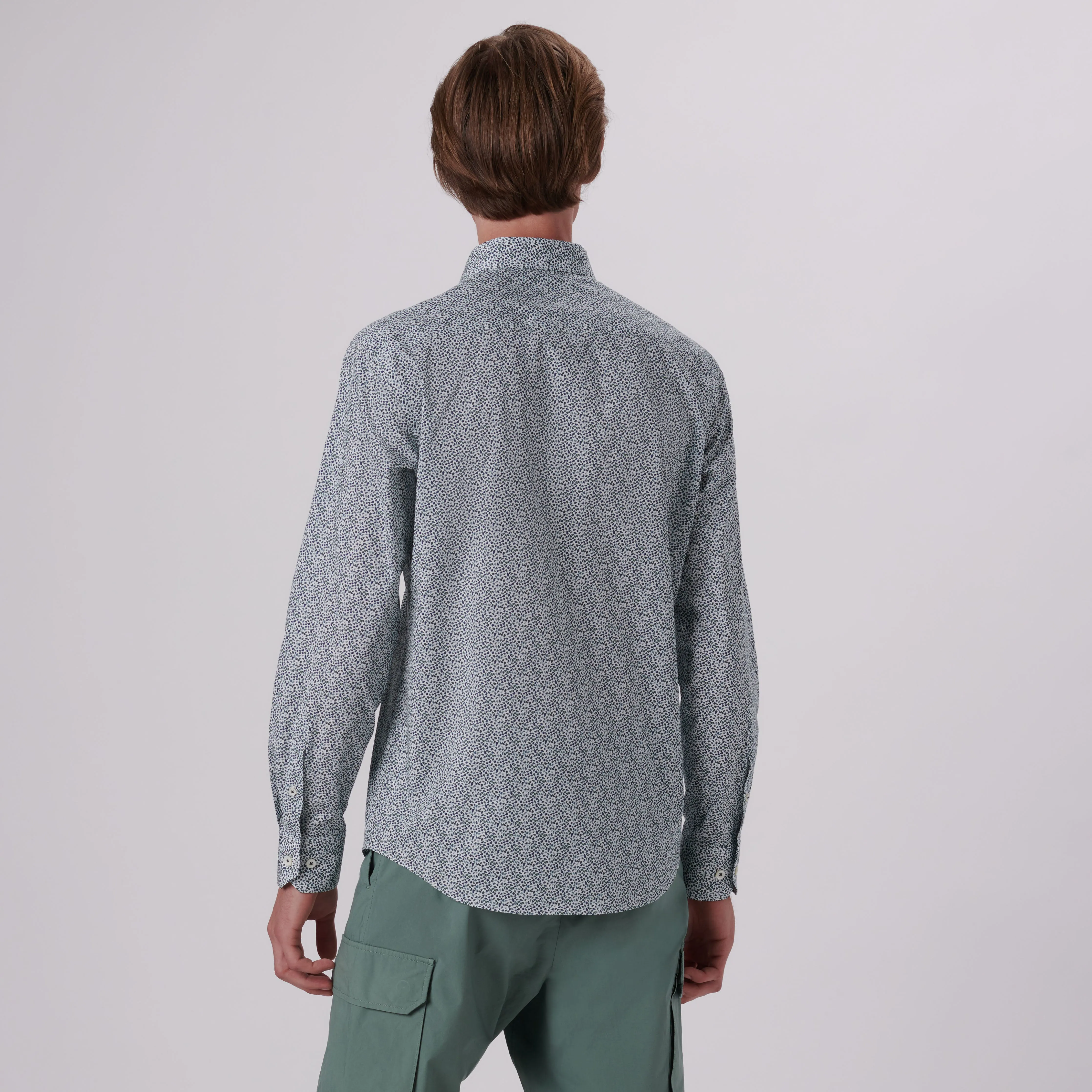 Axel Mosaic Print Shirt sold by Bugatchi product image thumbnail 4