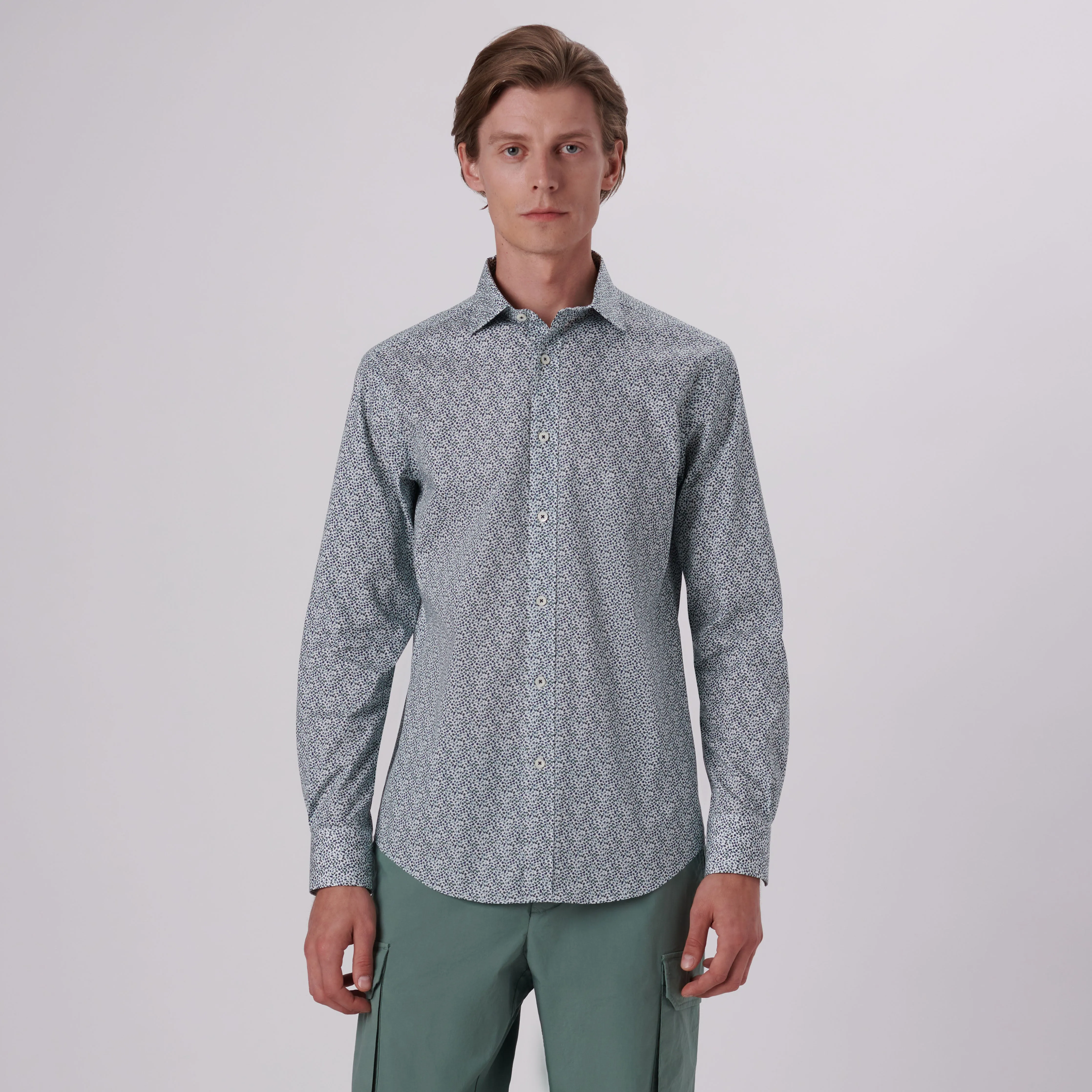 Axel Mosaic Print Shirt sold by Bugatchi product image thumbnail 2