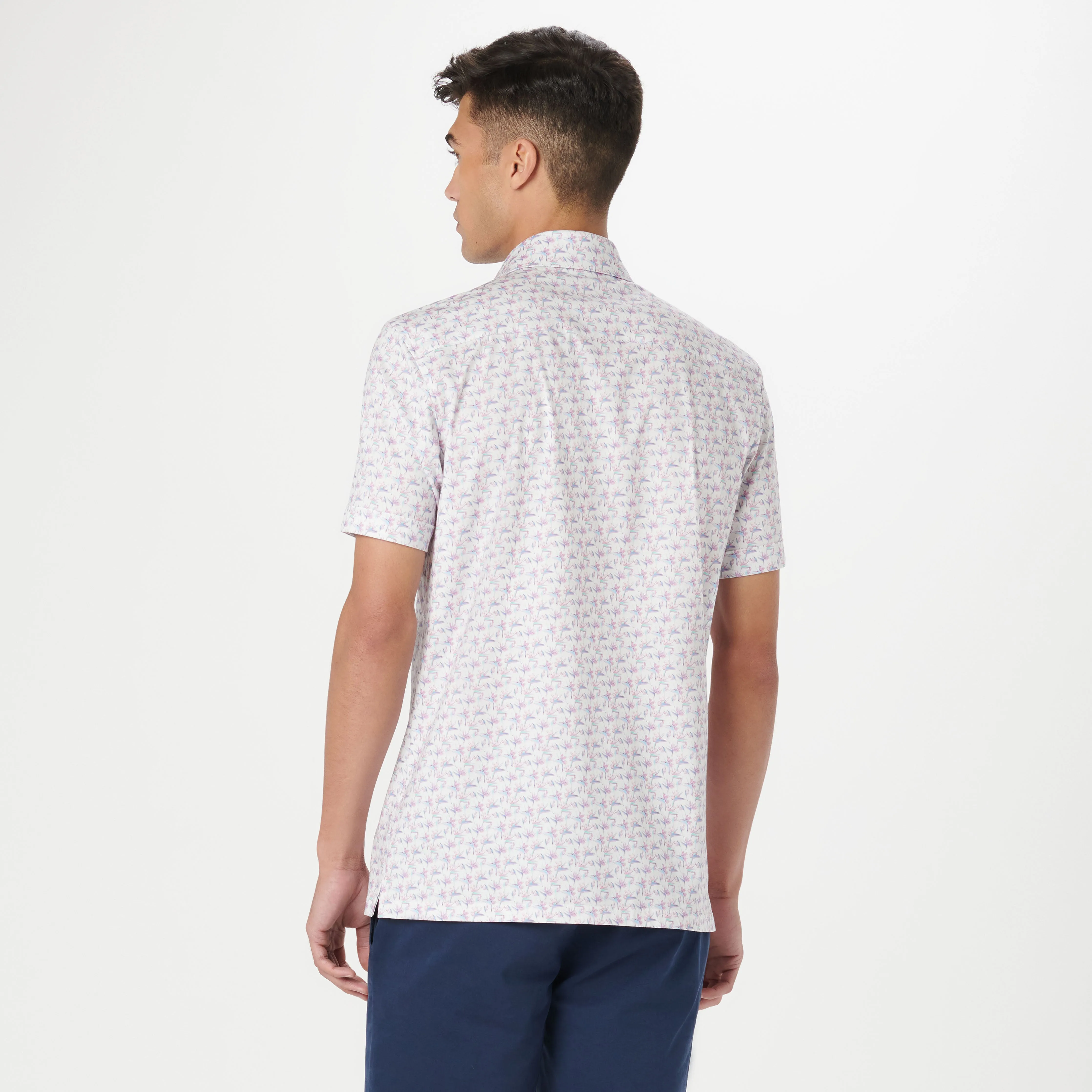 Milo Birds Of Paradise OoohCotton Short Sleeve Shirt sold by Bugatchi product image thumbnail 4