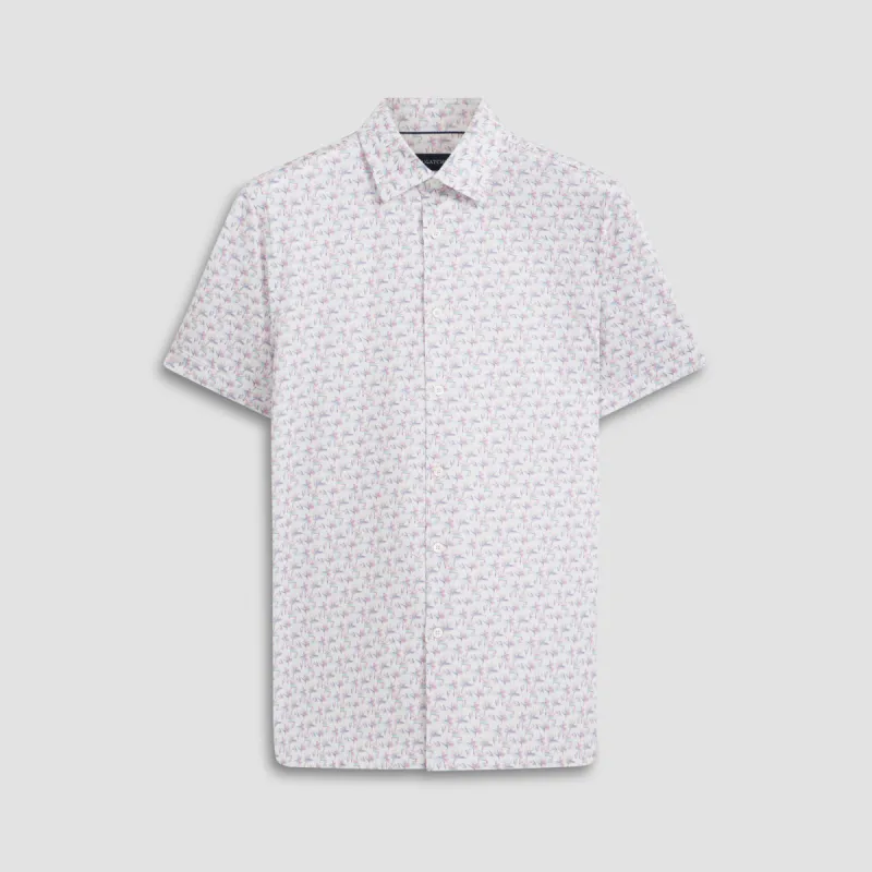 Milo Birds Of Paradise OoohCotton Short Sleeve Shirt sold by Bugatchi