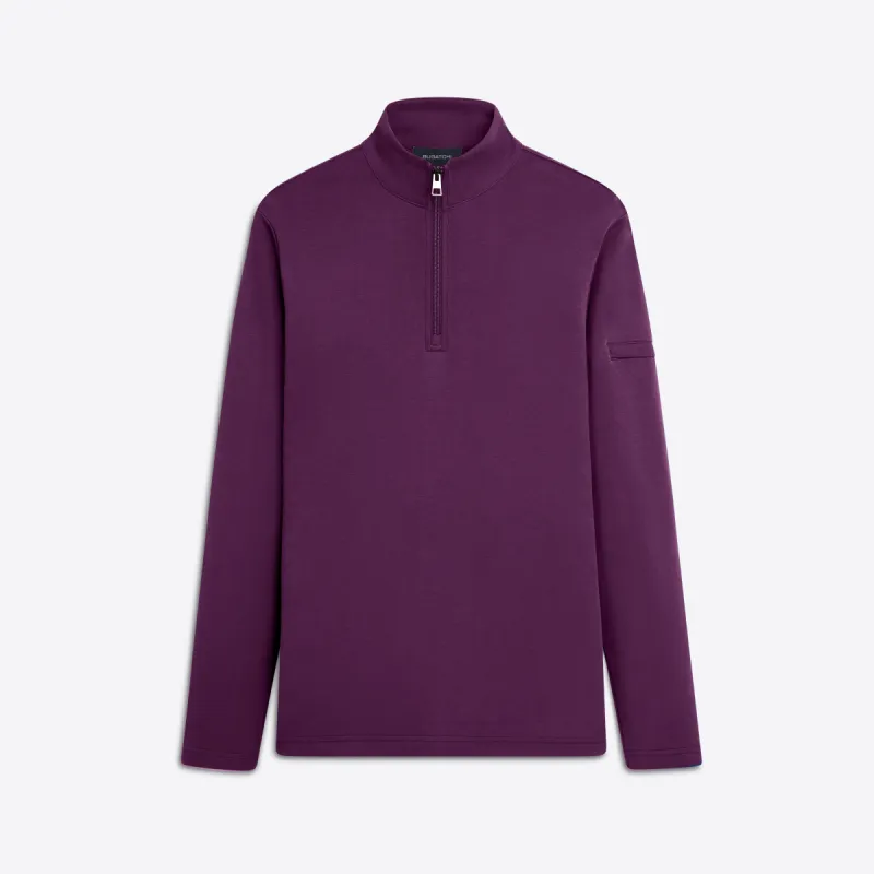 Long Sleeve Quarter Zip Pullover sold by Bugatchi