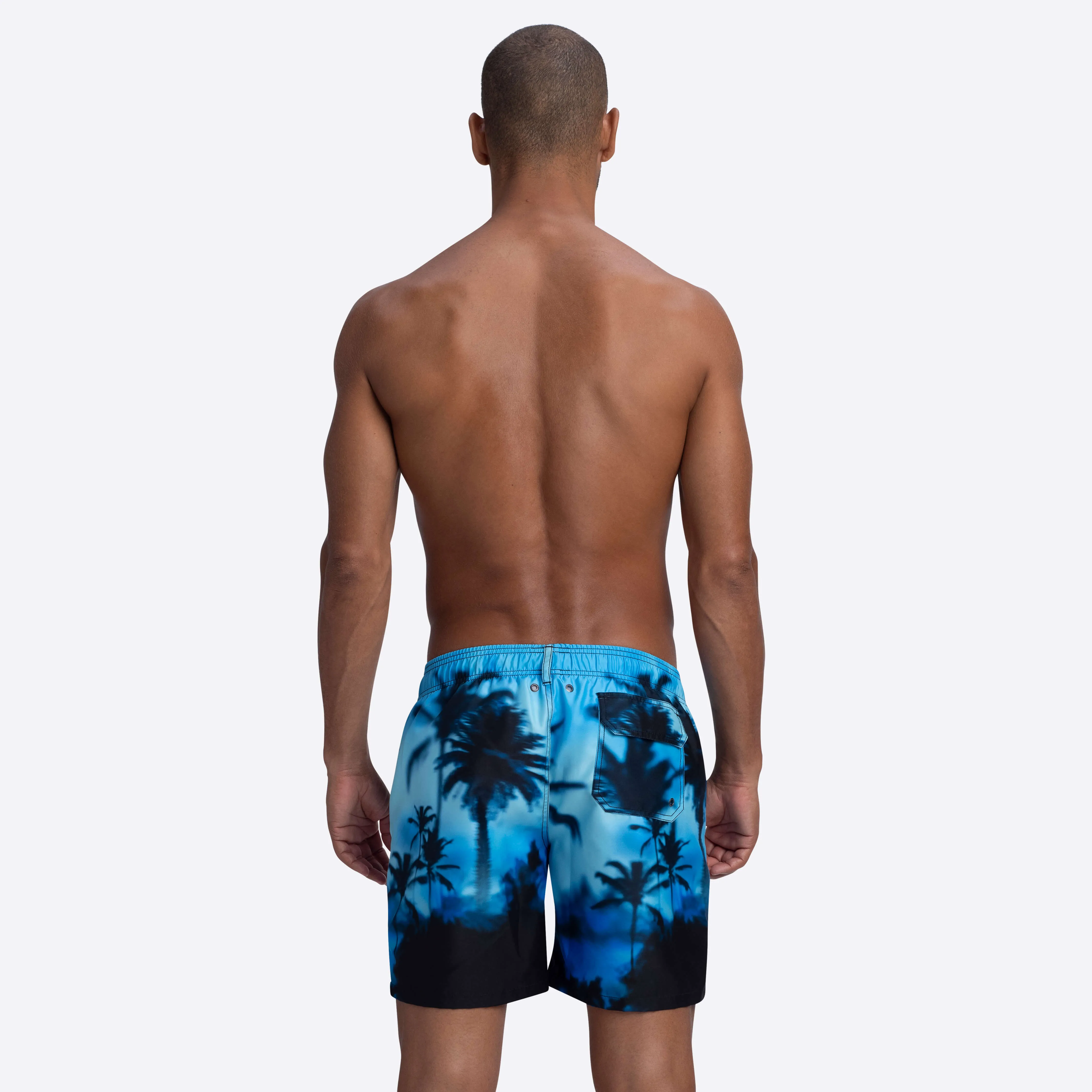 COSMO Palm Print Swim Trunks sold by Bugatchi product image thumbnail 4