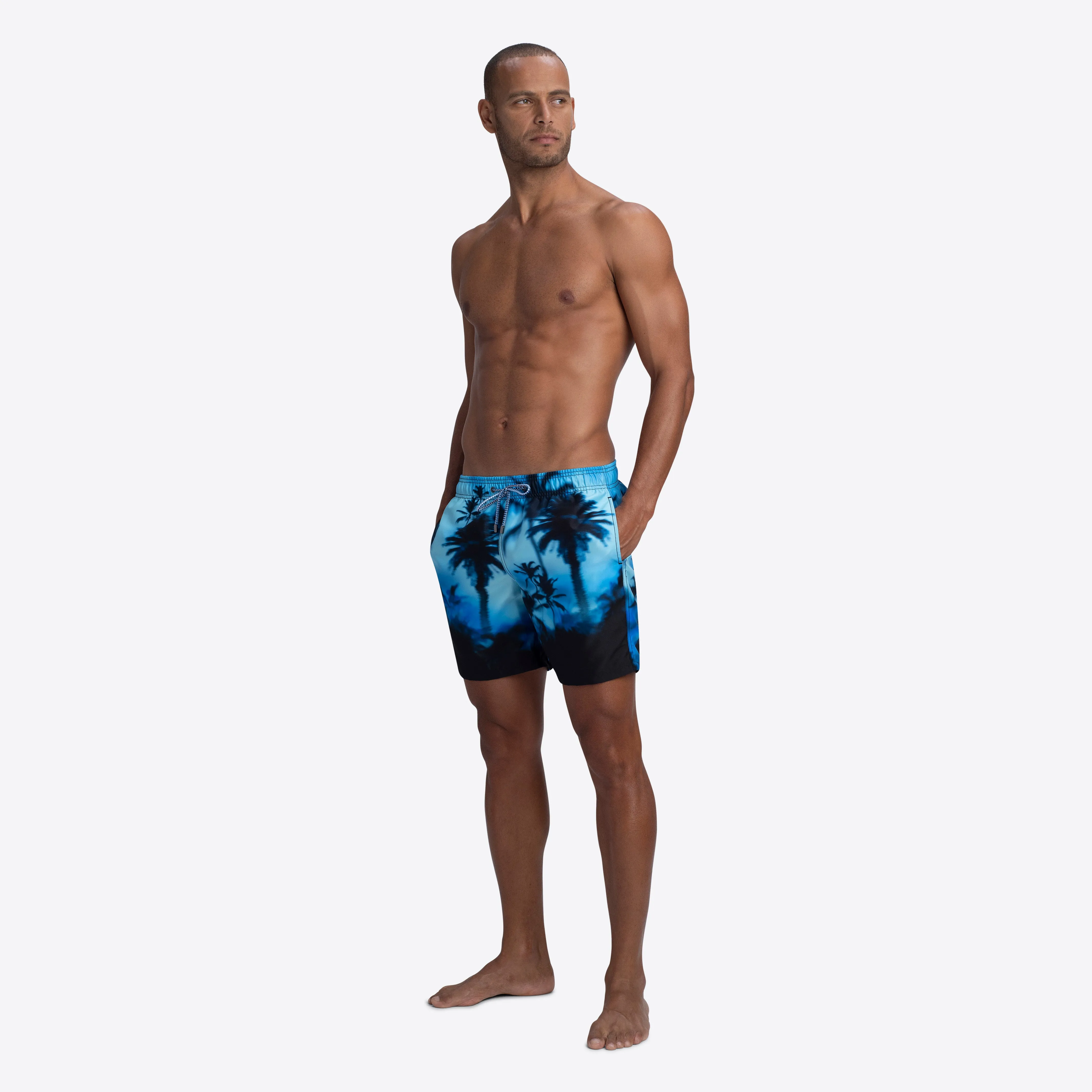 COSMO Palm Print Swim Trunks sold by Bugatchi product image thumbnail 5