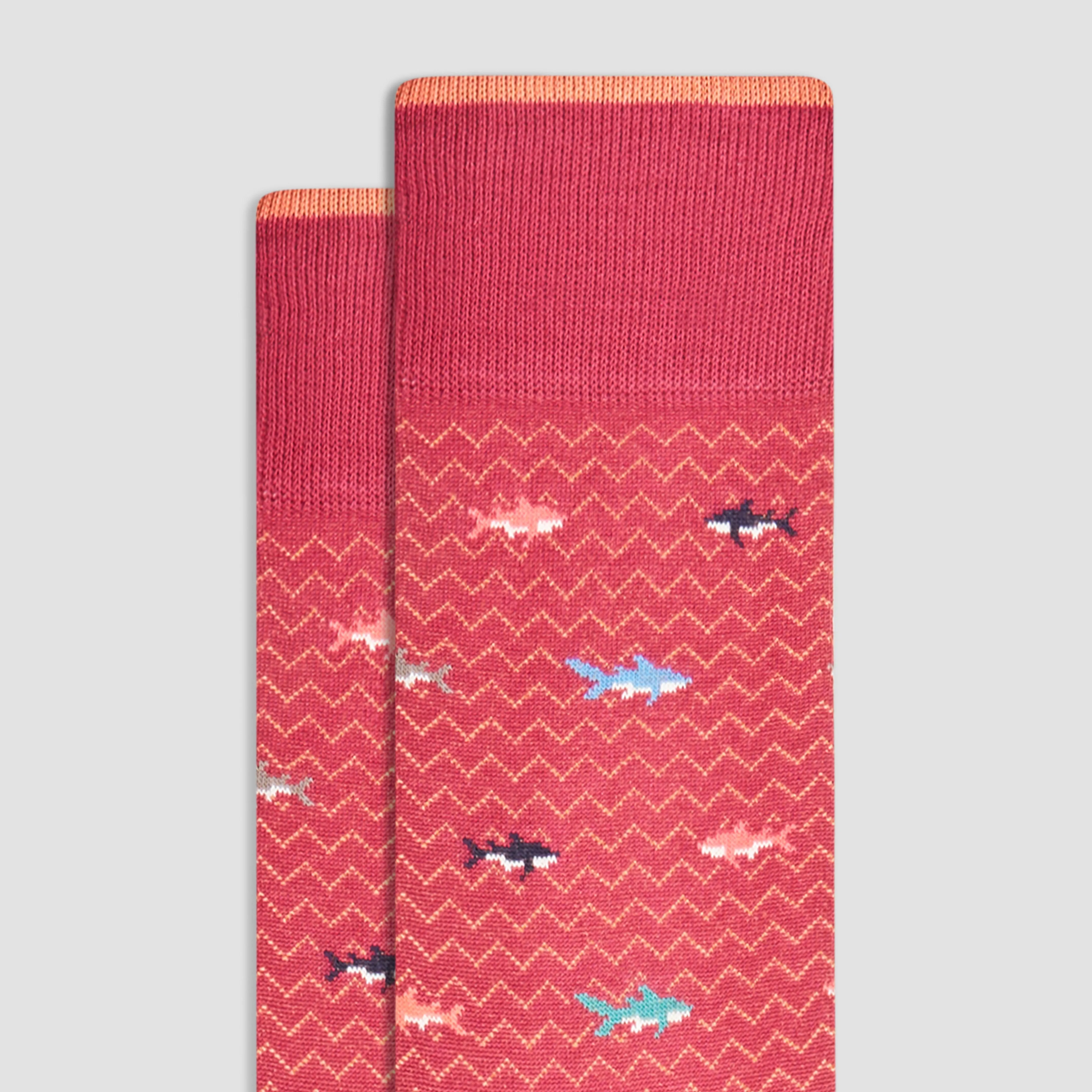 Sharks Mid-Calf Socks sold by Bugatchi product image thumbnail 2