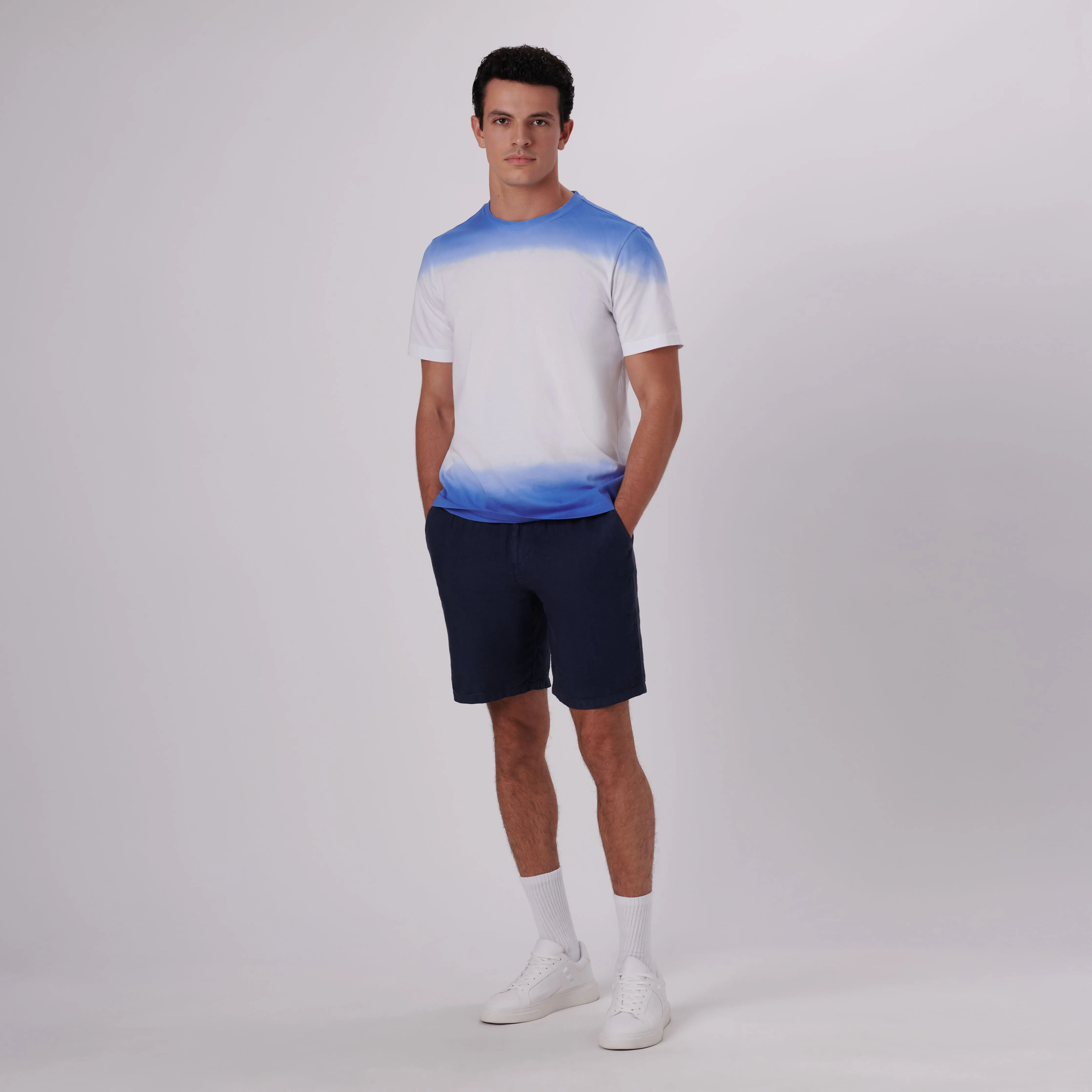 Gradient Print Crew Neck T-Shirt sold by Bugatchi product image thumbnail 5