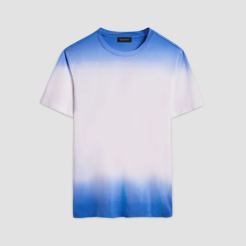 Gradient Print Crew Neck T-Shirt made by Bugatchi