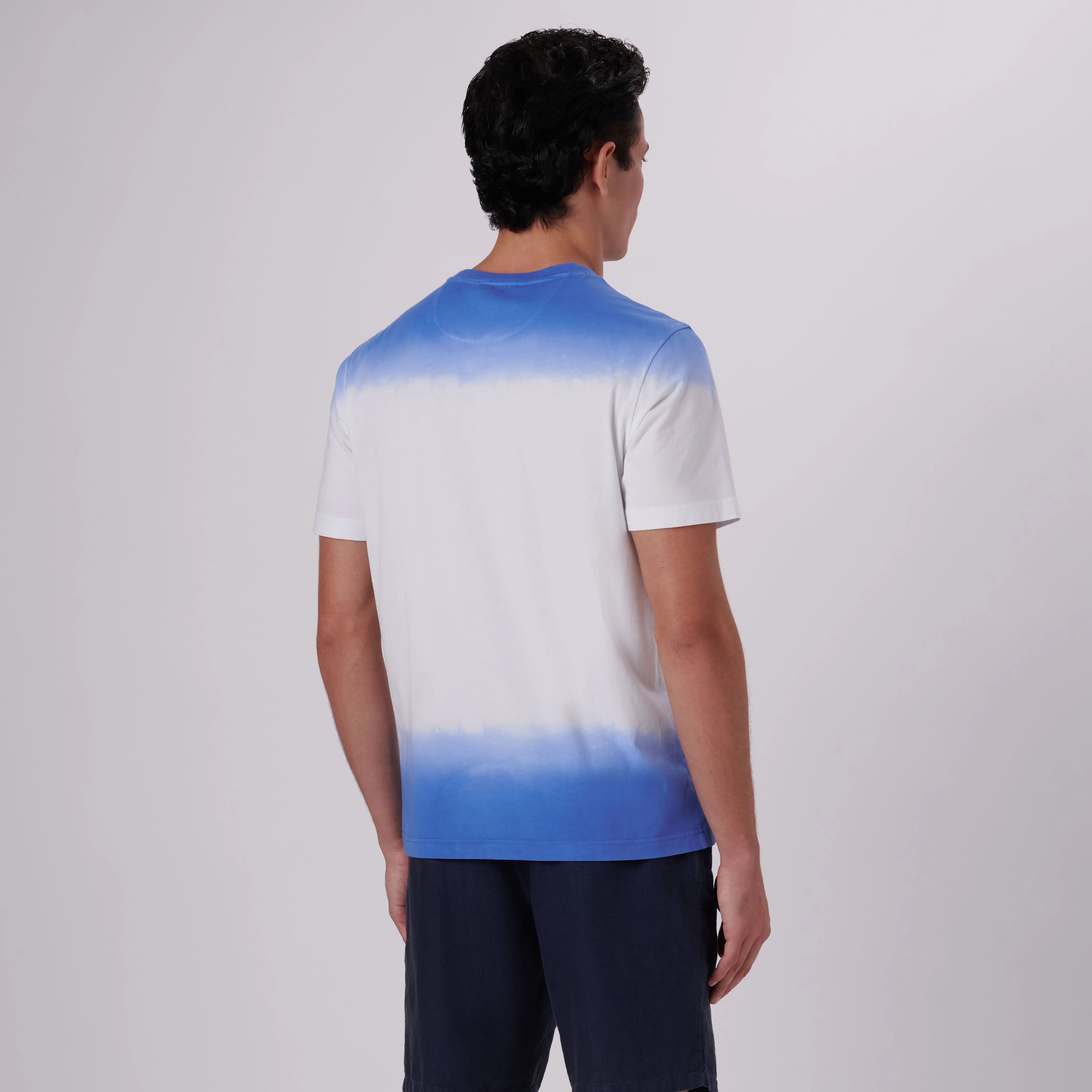 Gradient Print Crew Neck T-Shirt sold by Bugatchi product image thumbnail 4