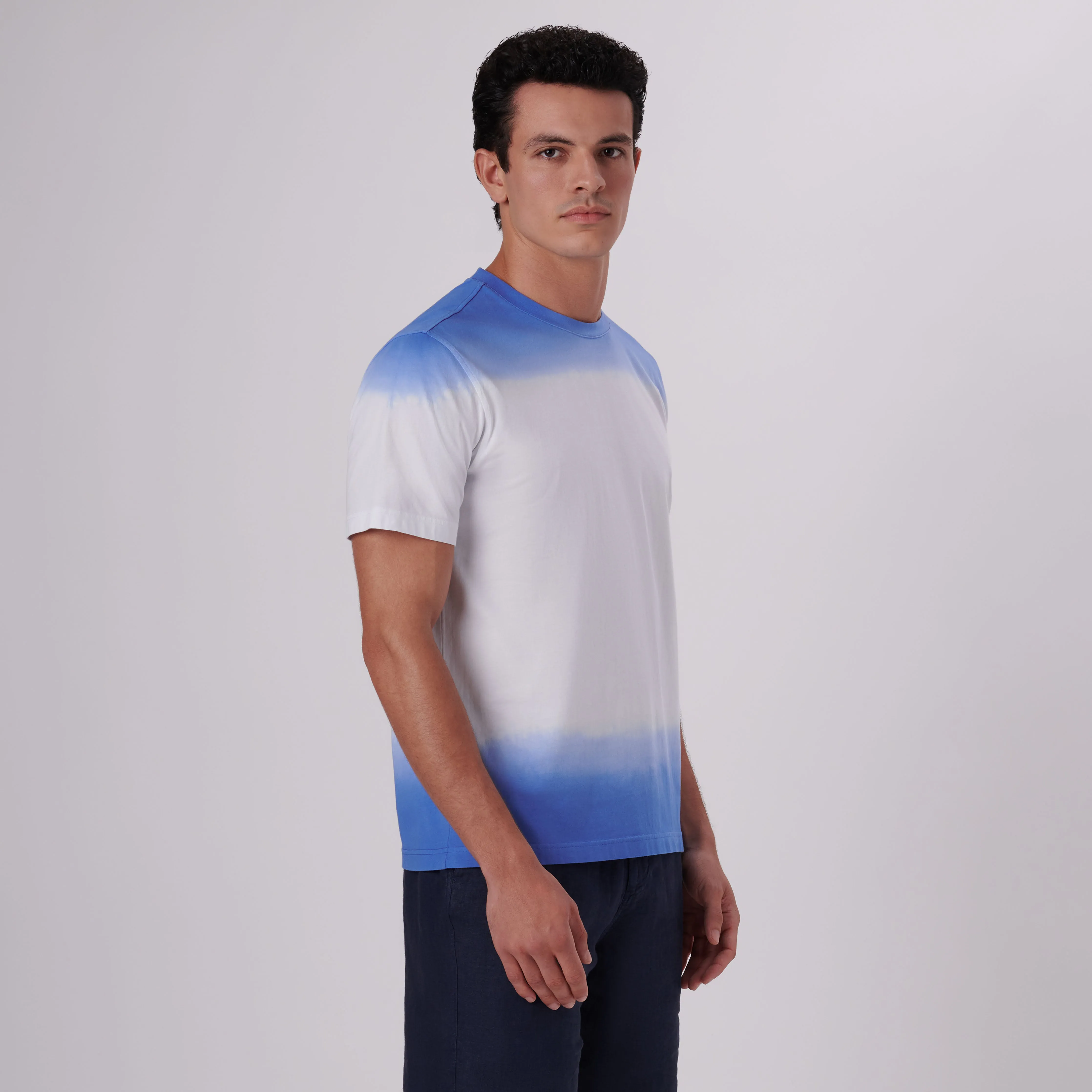 Gradient Print Crew Neck T-Shirt sold by Bugatchi product image thumbnail 3