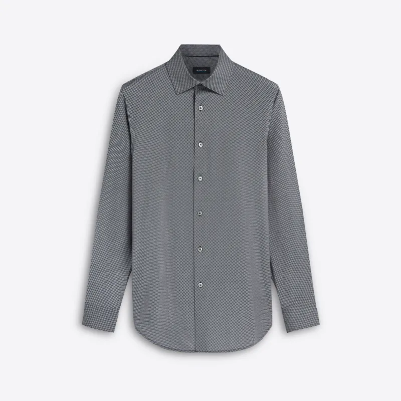 JAMES Diamond Print OoohCotton Shirt sold by Bugatchi