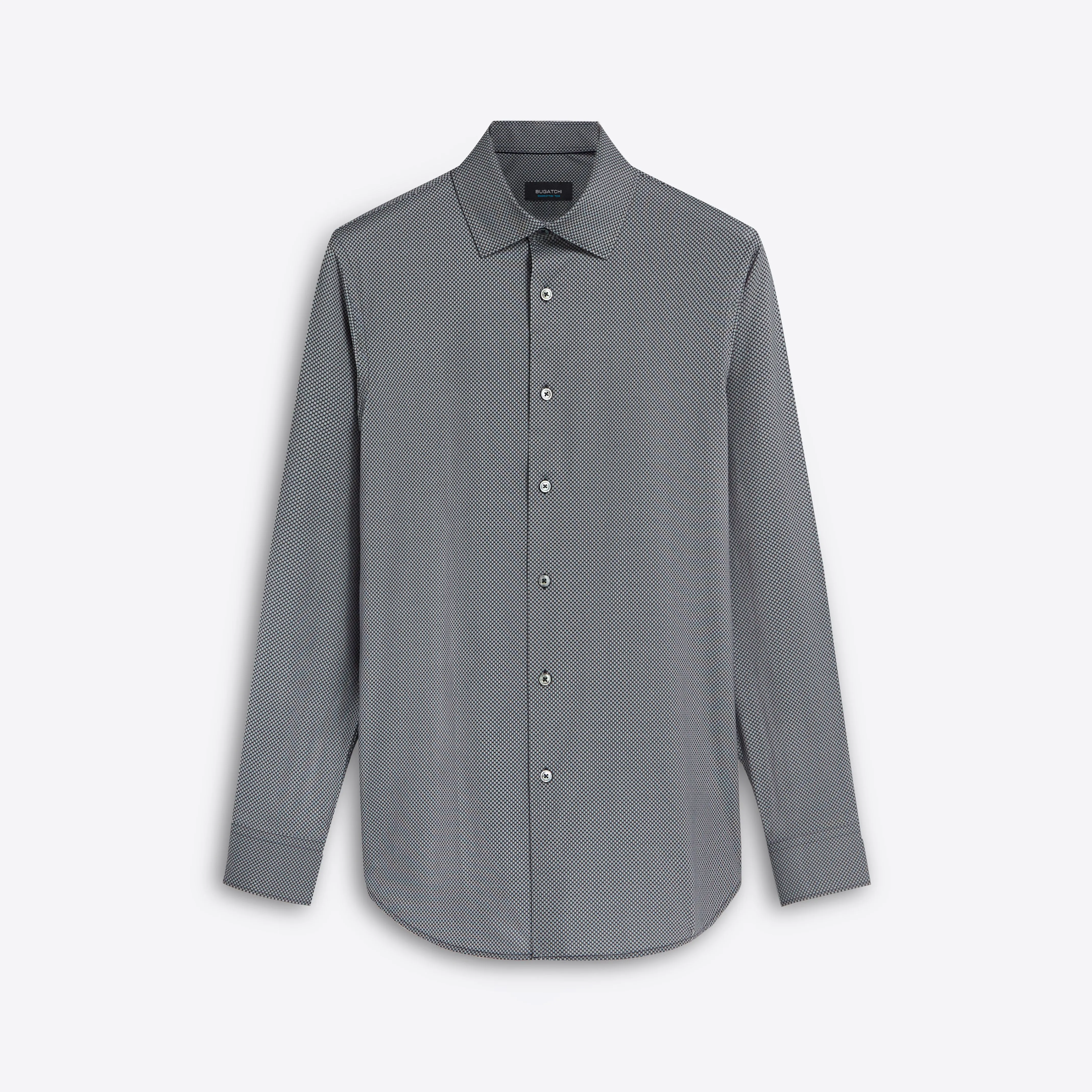 JAMES Diamond Print OoohCotton Shirt sold by Bugatchi