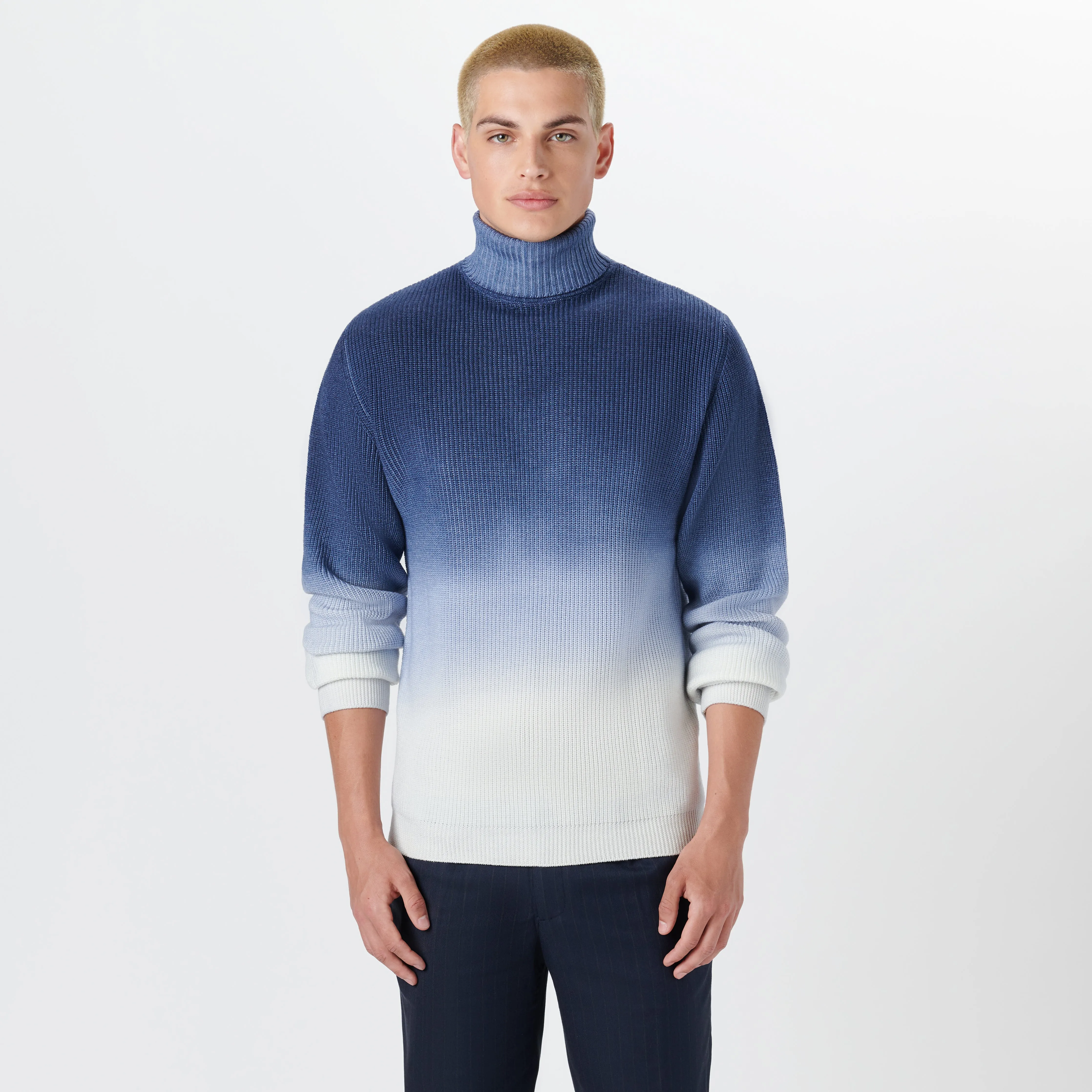 Turtle Neck Dip Dyed Ombre Sweater sold by Bugatchi product image thumbnail 2