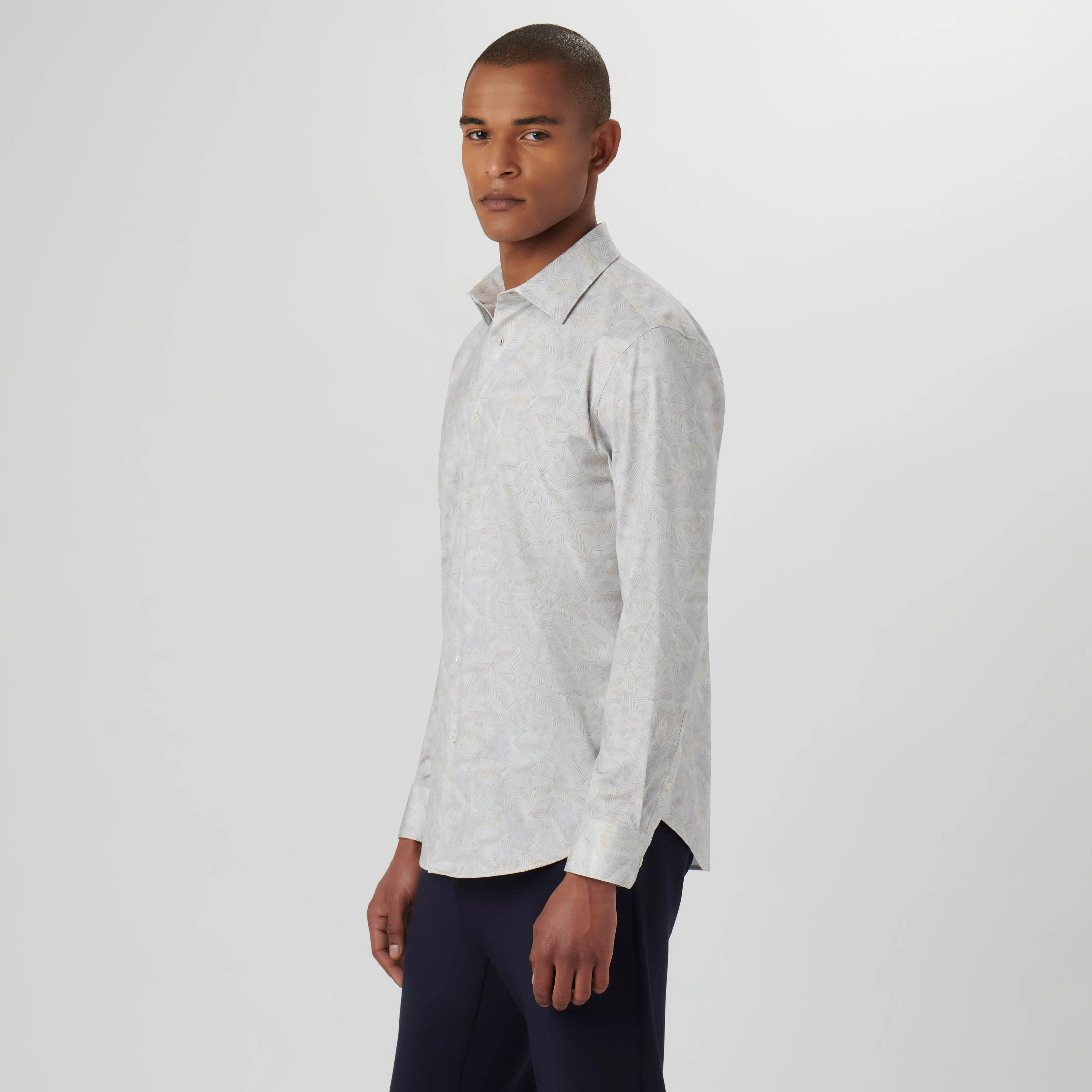 James Leaf Print OoohCotton Shirt sold by Bugatchi product image thumbnail 3