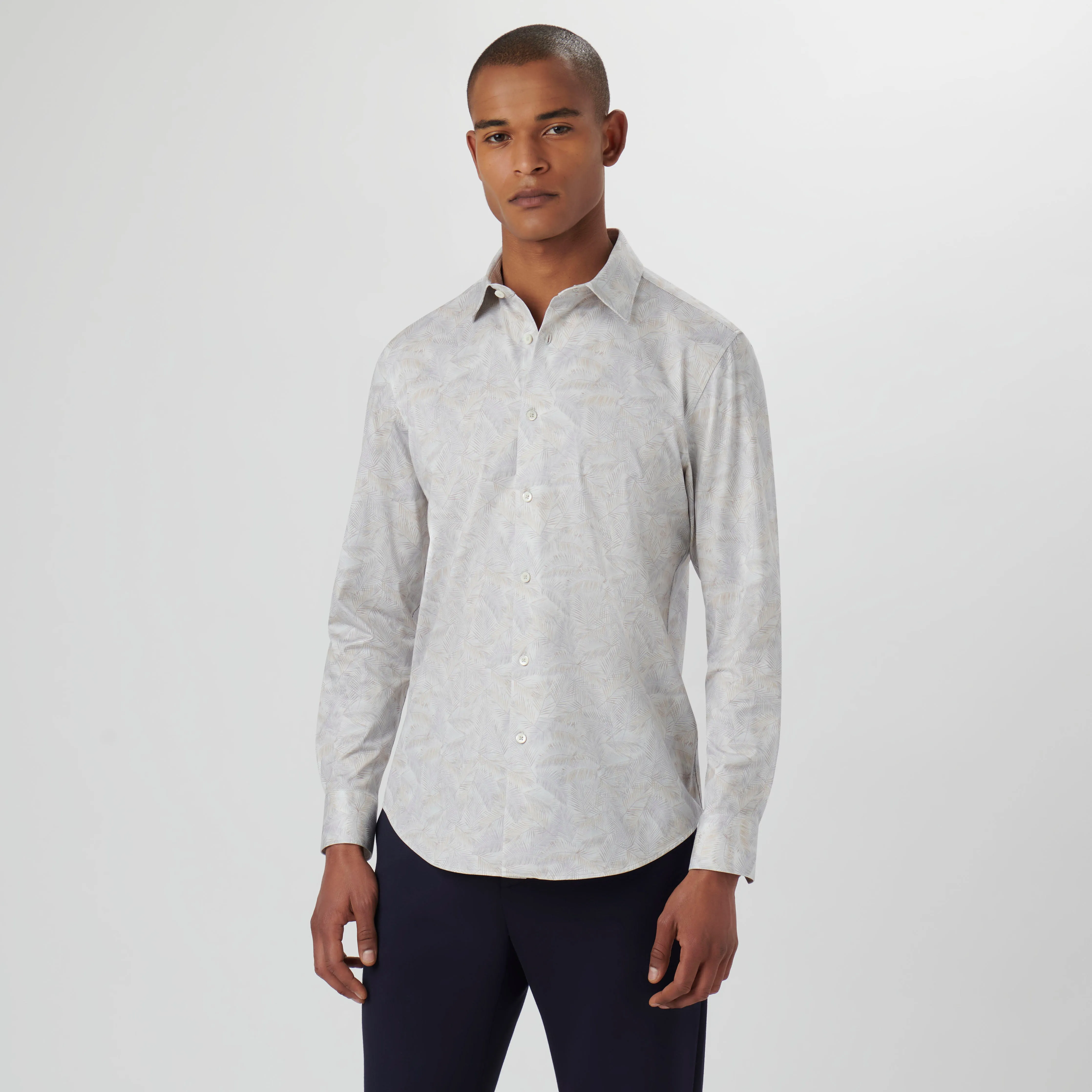 James Leaf Print OoohCotton Shirt sold by Bugatchi product image thumbnail 2