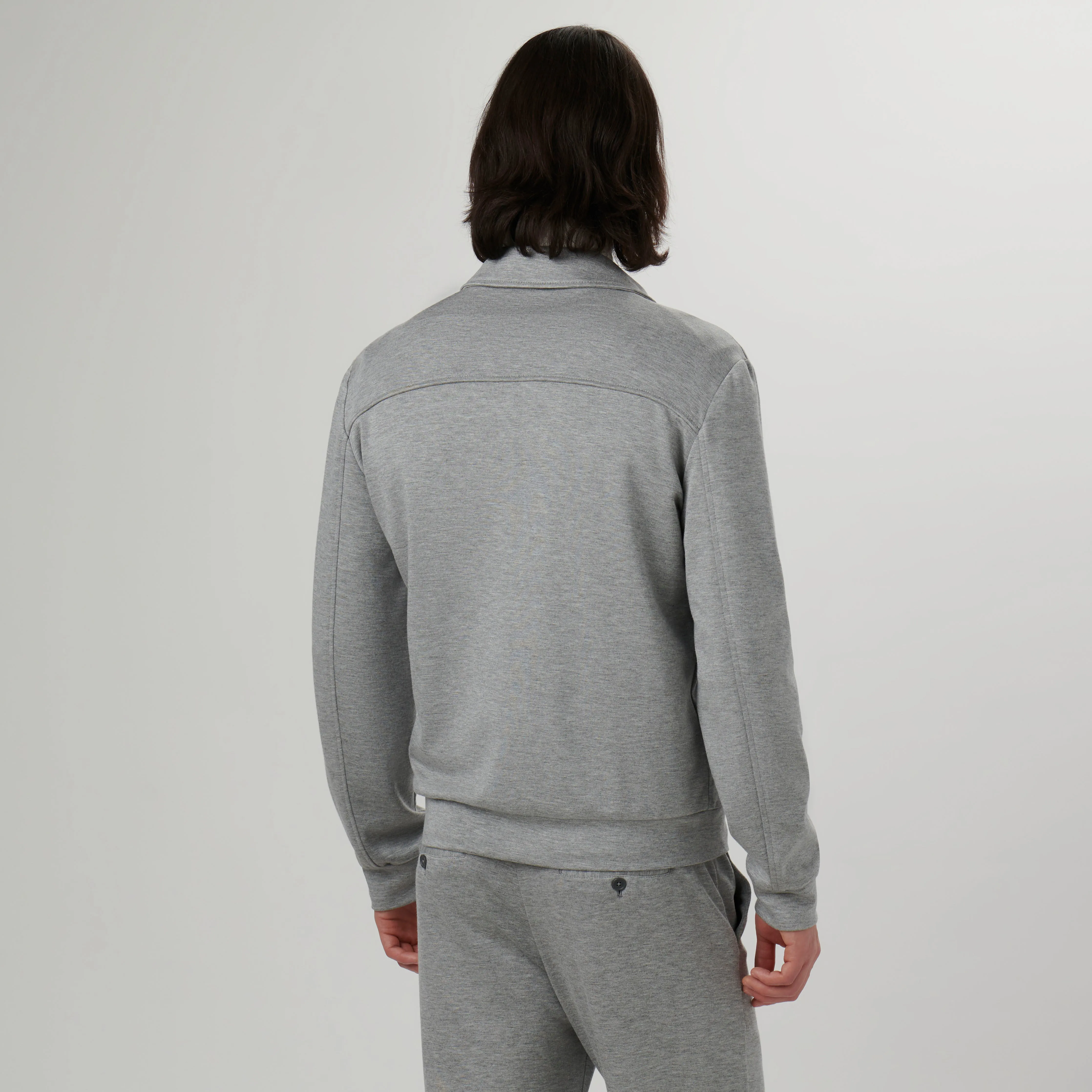 Knit Bomber Jacket sold by Bugatchi product image thumbnail 4