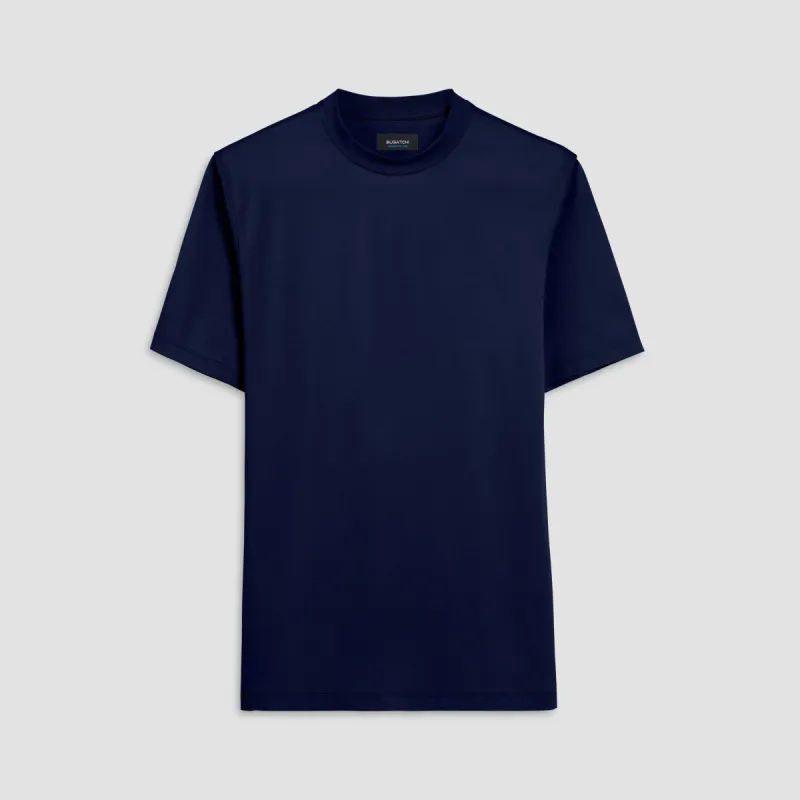Rufus Solid OoohCotton Short Sleeve Crew sold by Bugatchi