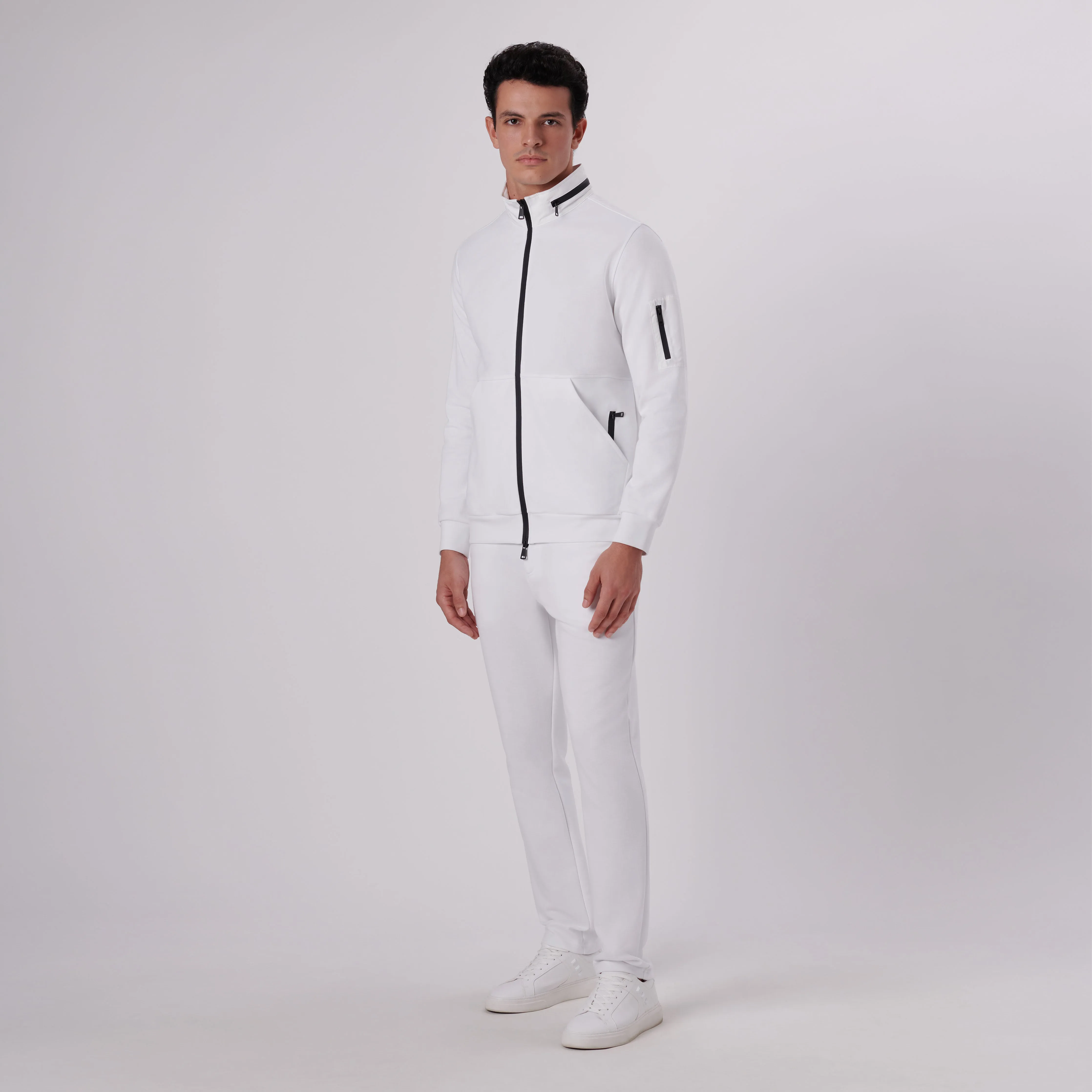 Mock Neck Jacket With Stow-Away Hood sold by Bugatchi product image thumbnail 5