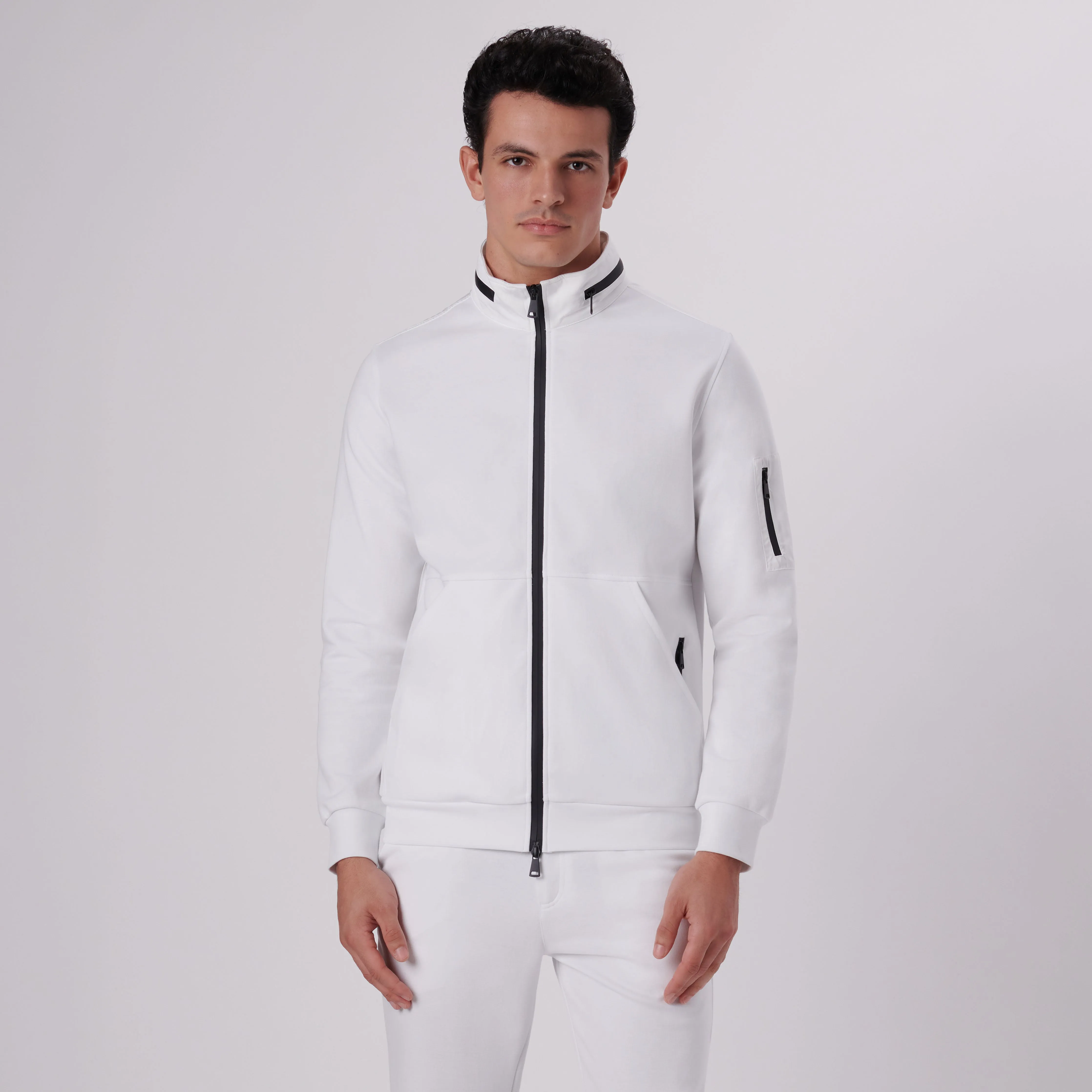 Mock Neck Jacket With Stow-Away Hood sold by Bugatchi product image thumbnail 2