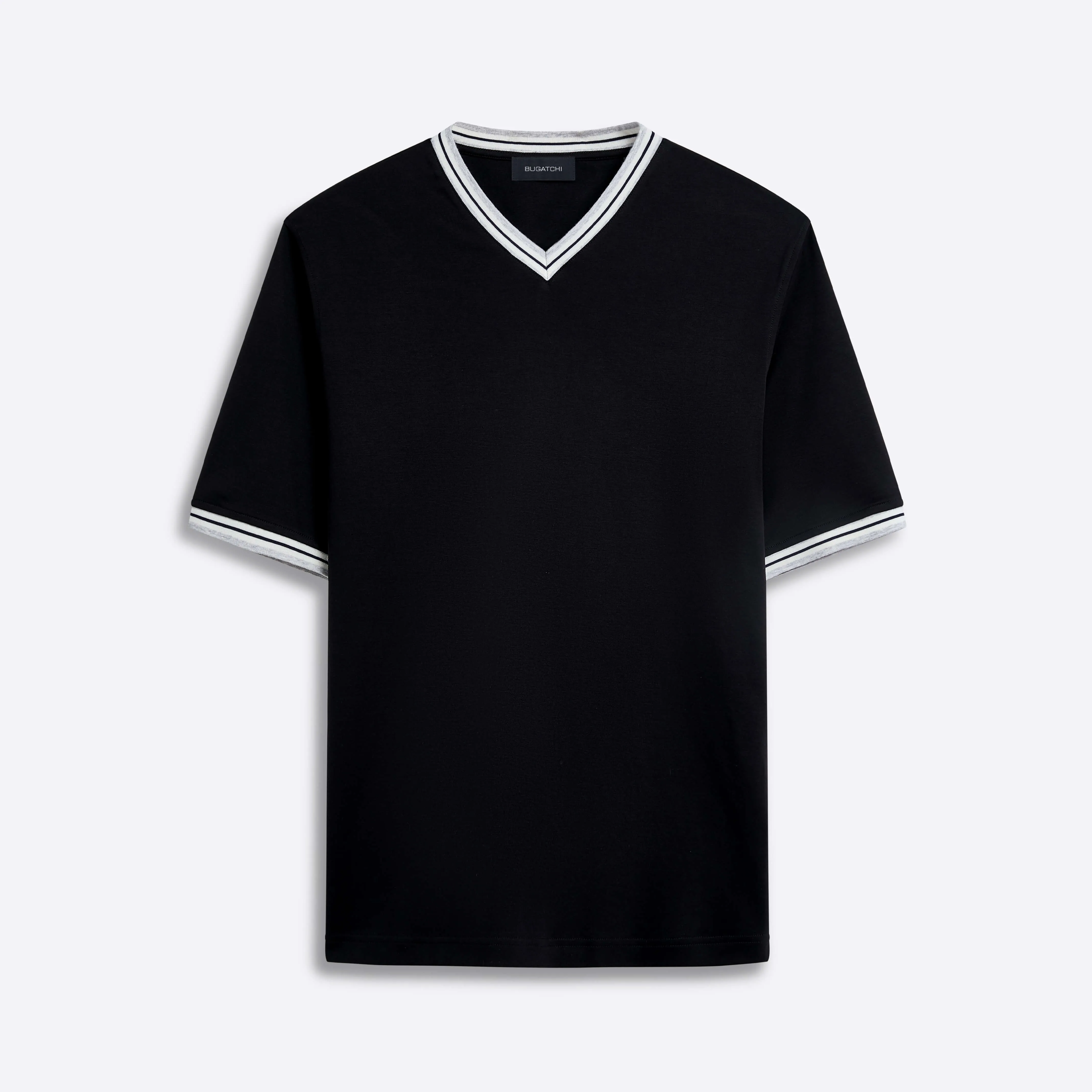 Short Sleeve V-Neck Shirt sold by Bugatchi