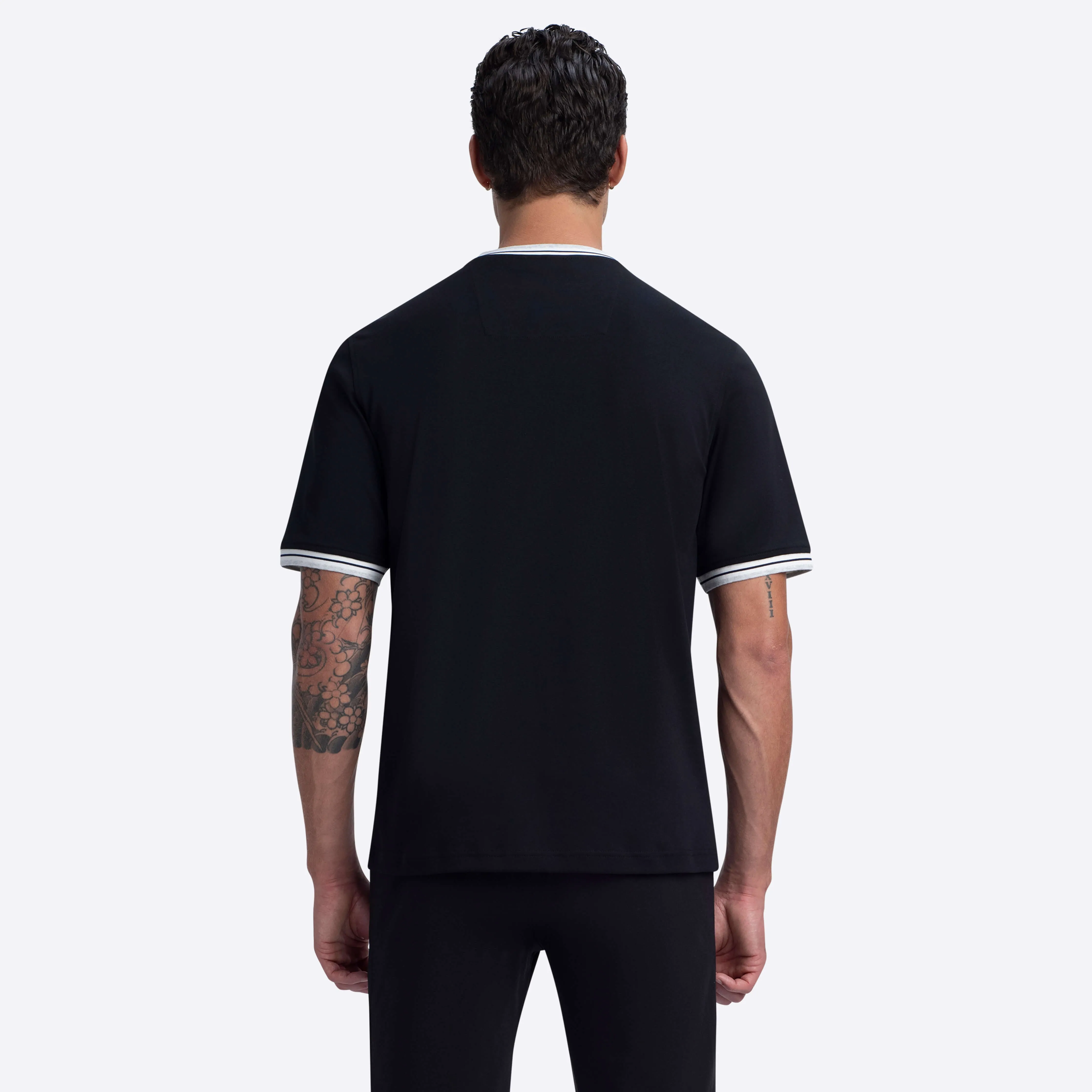 Short Sleeve V-Neck Shirt sold by Bugatchi product image thumbnail 4
