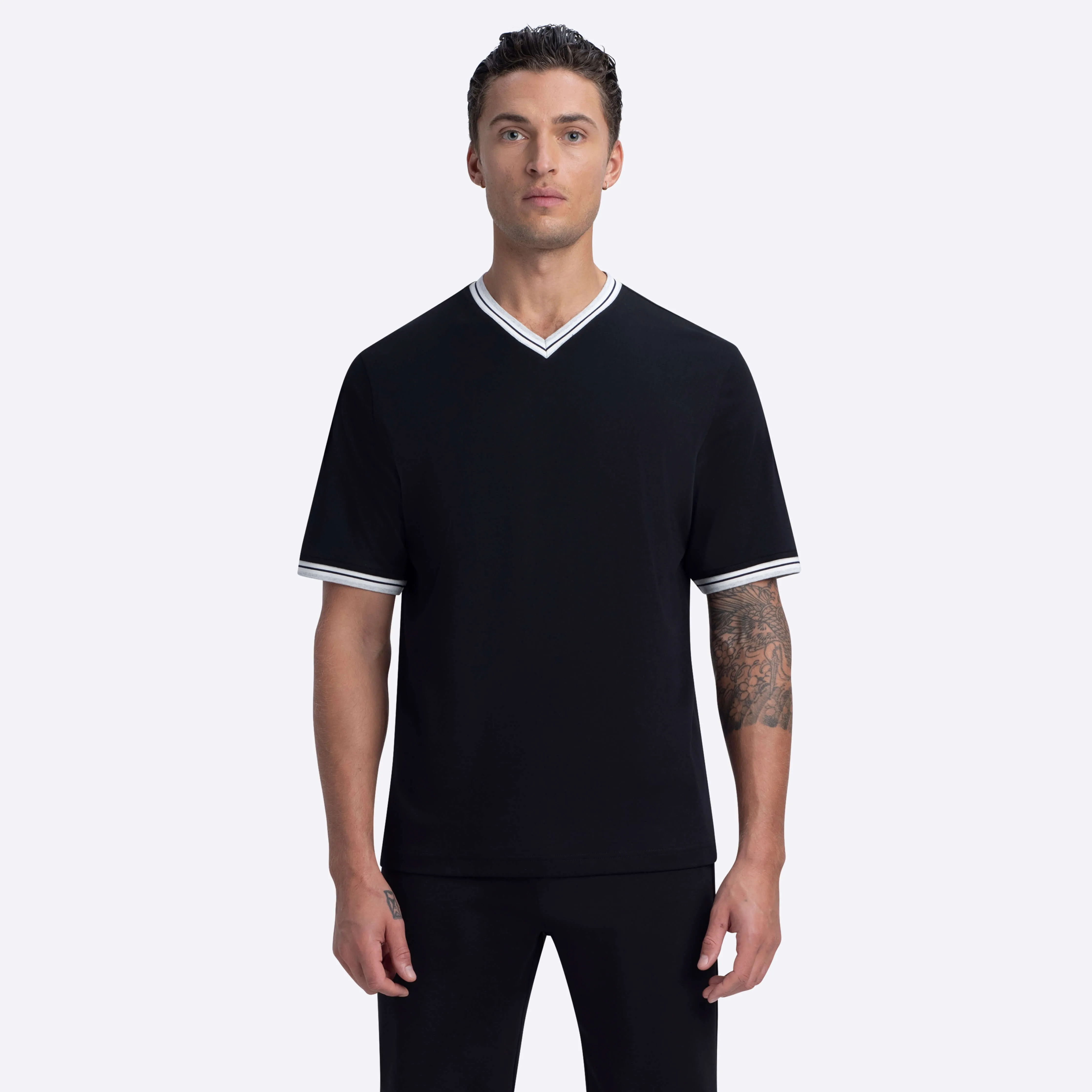 Short Sleeve V-Neck Shirt sold by Bugatchi product image thumbnail 2
