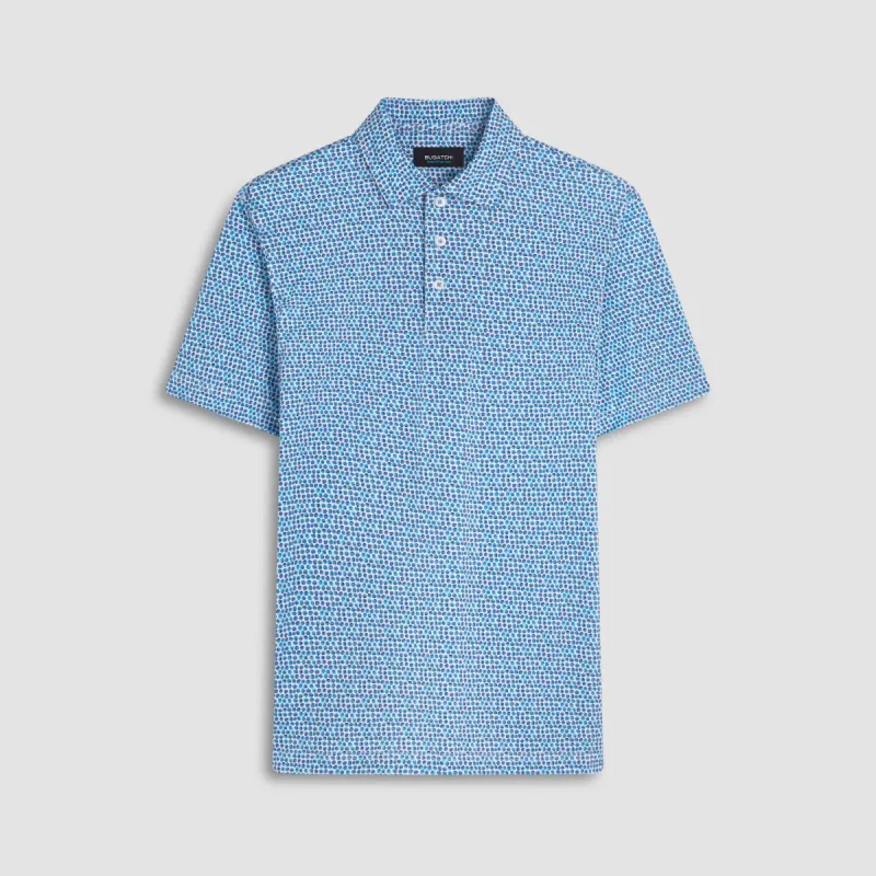 Victor Abstract Print OoohCotton Polo made by Bugatchi
