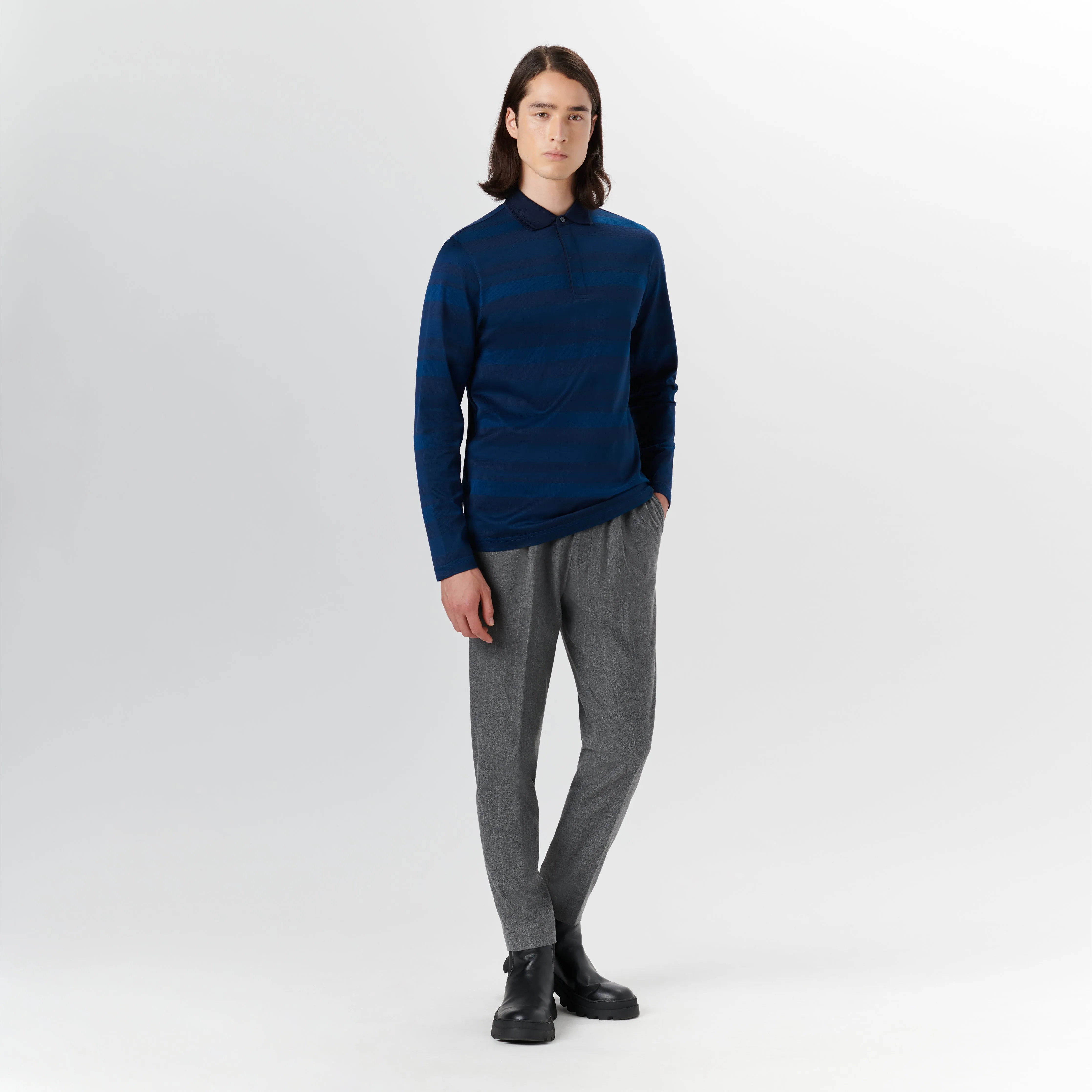 Long Sleeve Polo sold by Bugatchi product image thumbnail 5