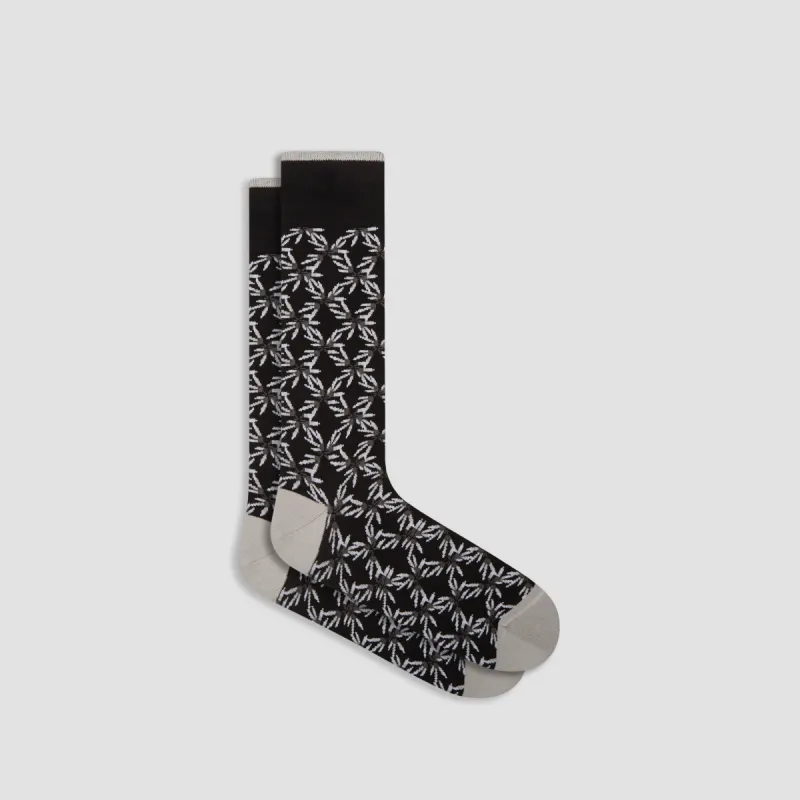 Abstract Mid-Calf Socks sold by Bugatchi