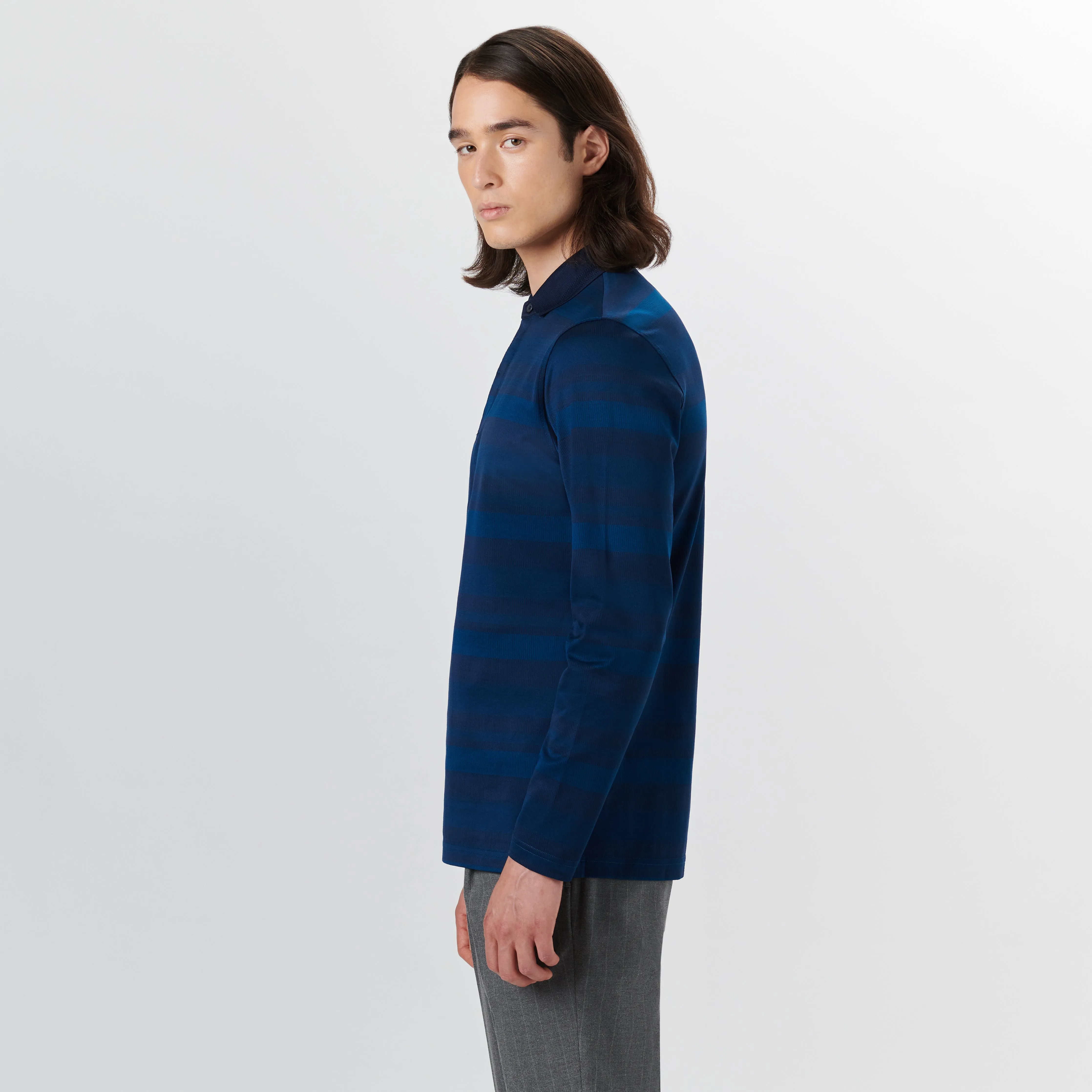 Long Sleeve Polo sold by Bugatchi product image thumbnail 3
