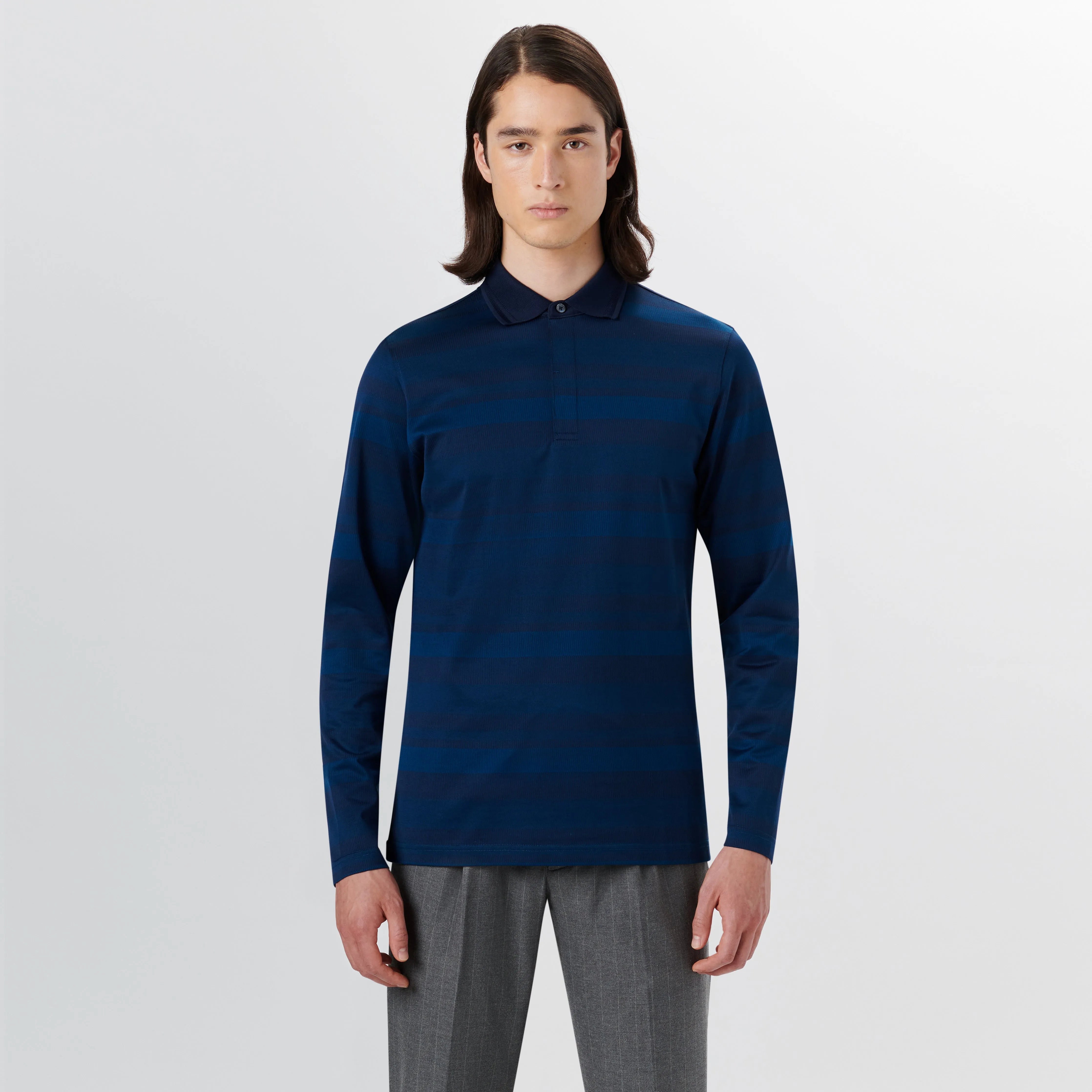 Long Sleeve Polo sold by Bugatchi product image thumbnail 2