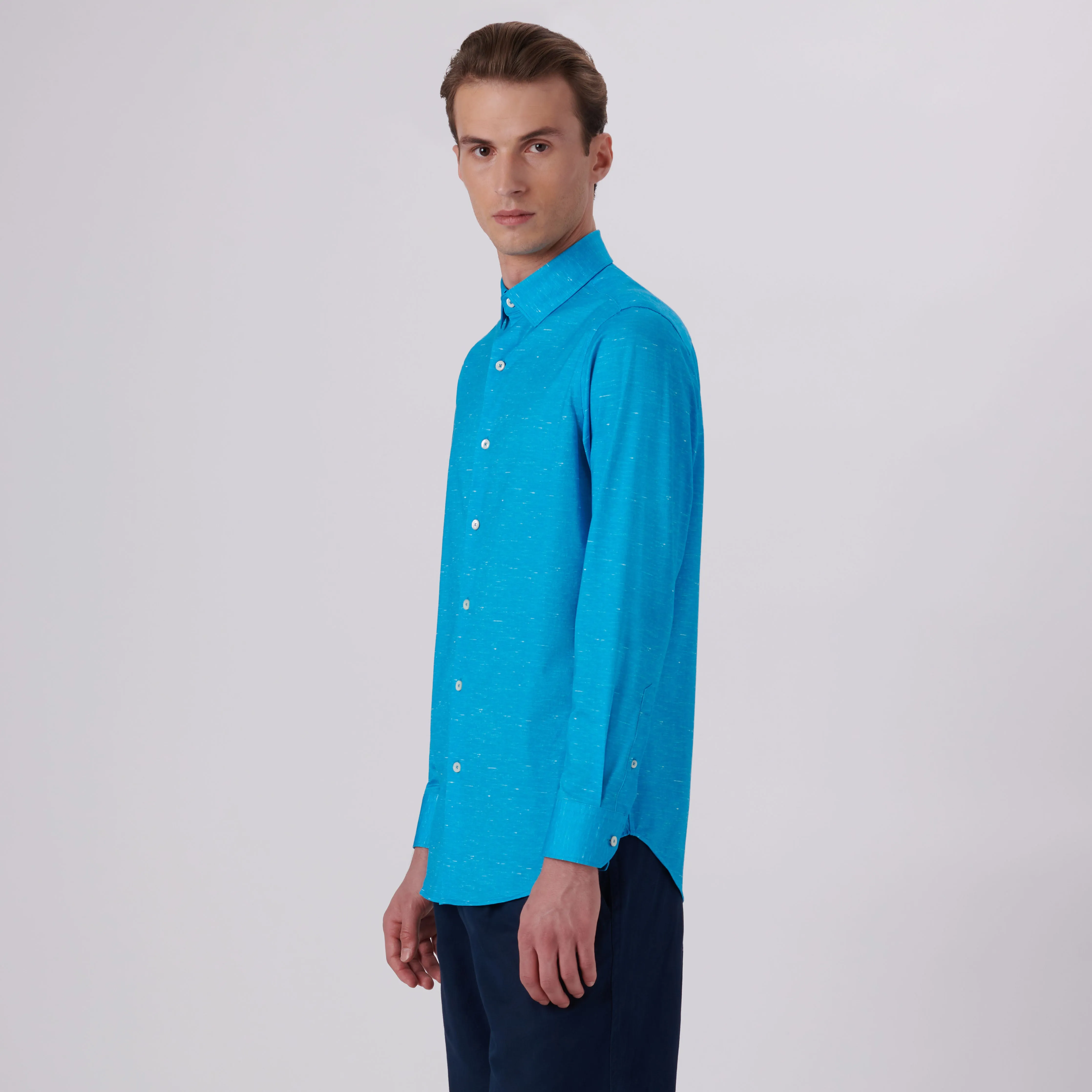 James Heather Print OoohCotton Shirt sold by Bugatchi product image thumbnail 3