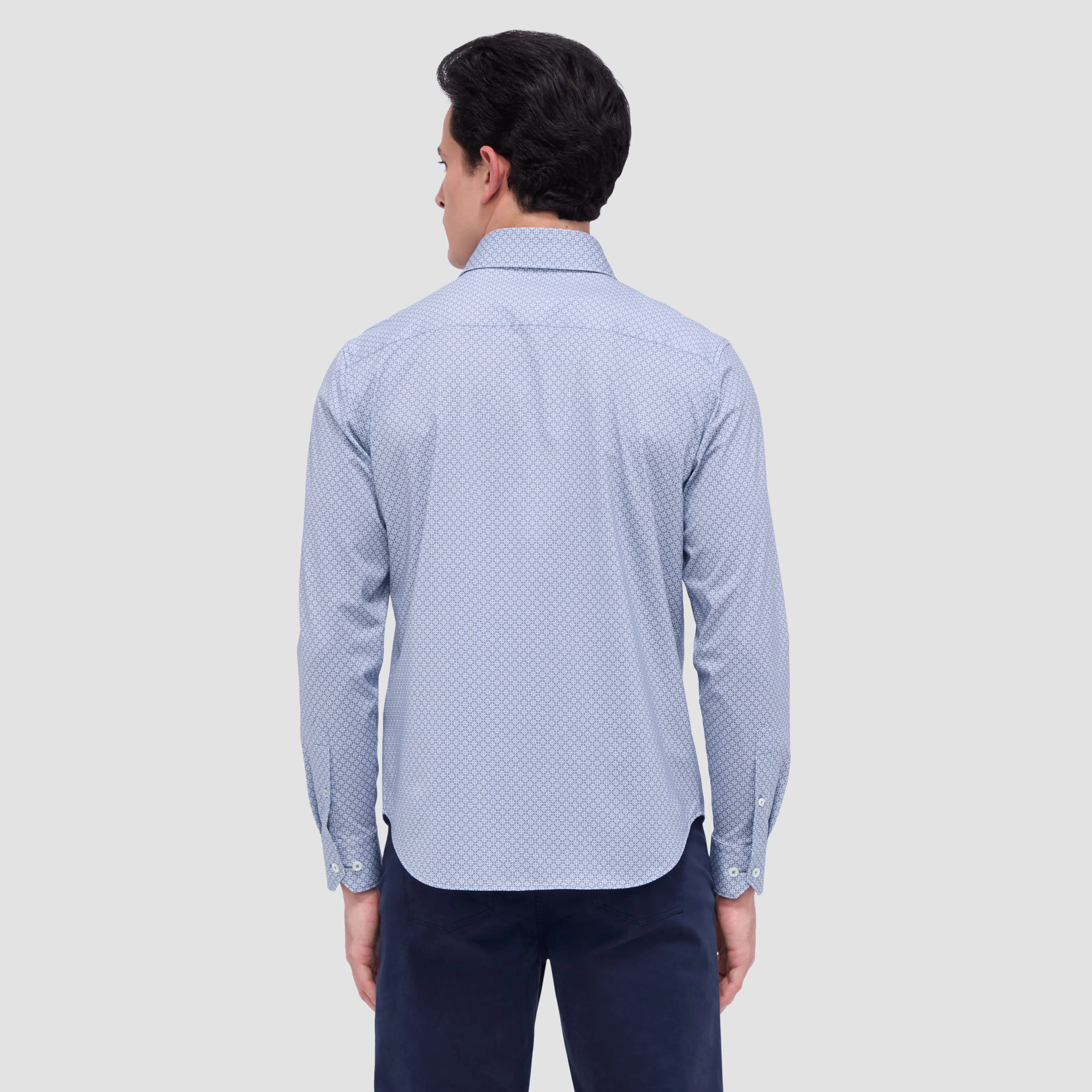 Devon Geometric OoohCotton Shirt sold by Bugatchi product image thumbnail 4