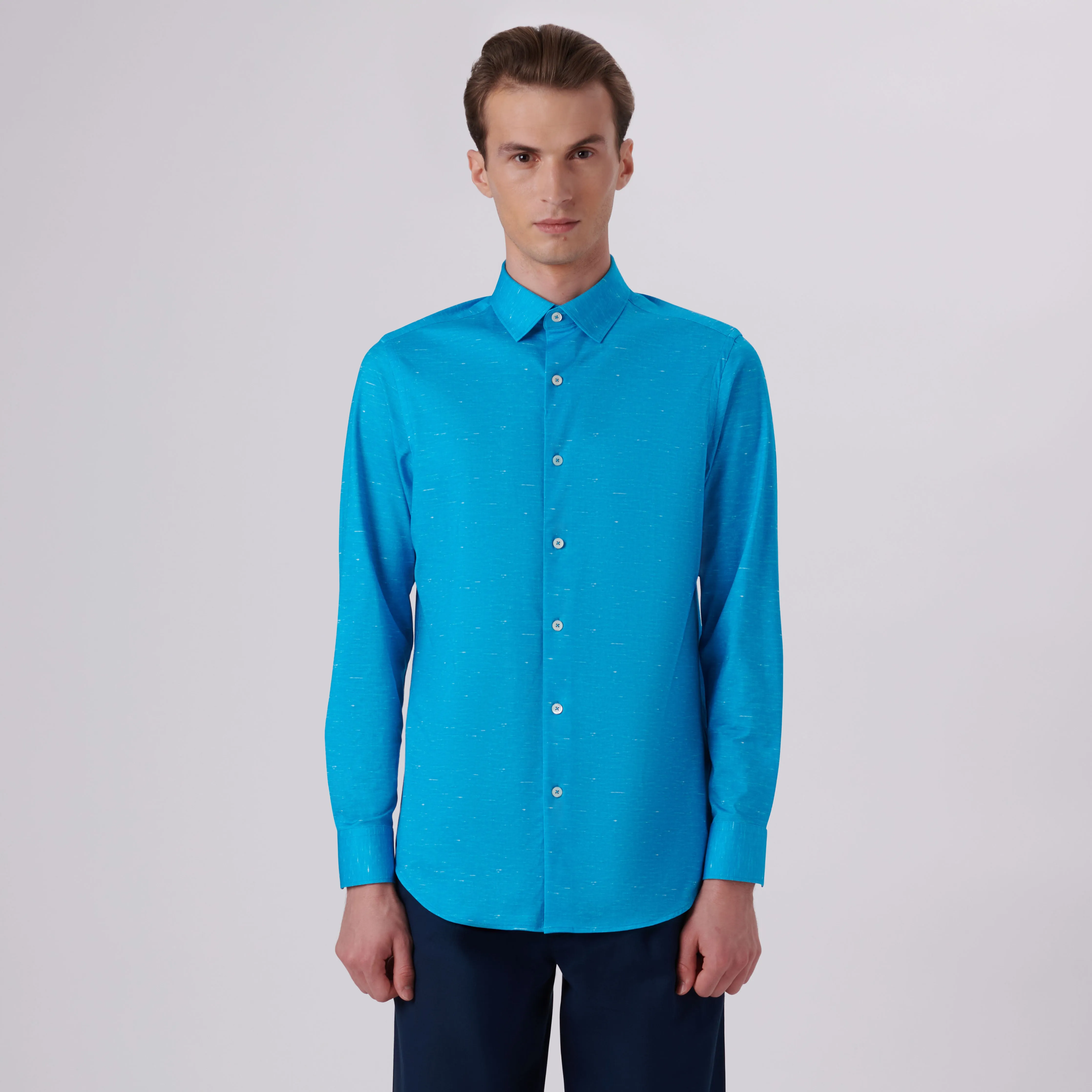 James Heather Print OoohCotton Shirt sold by Bugatchi product image thumbnail 2