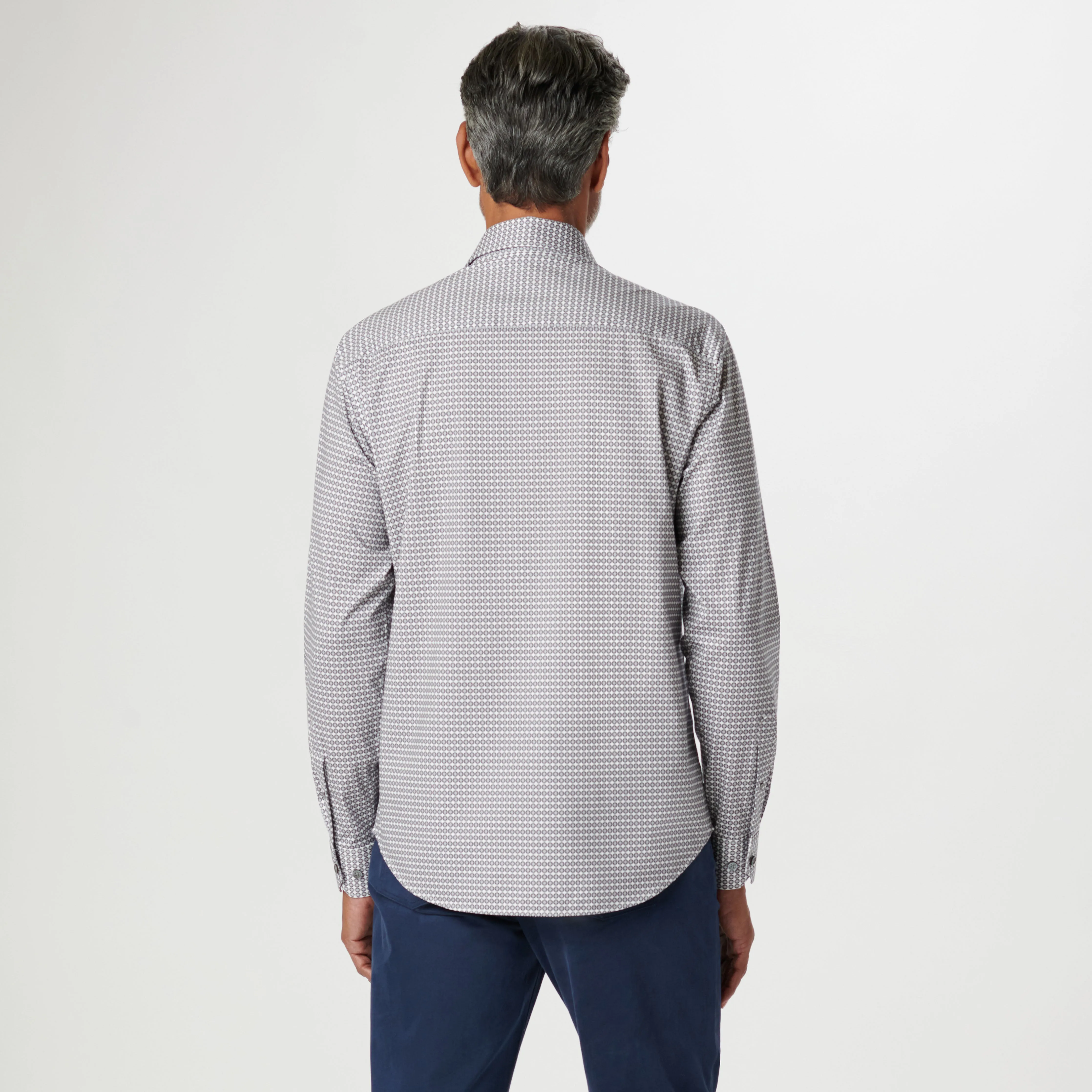 James Geometric OoohCotton Shirt sold by Bugatchi product image thumbnail 4